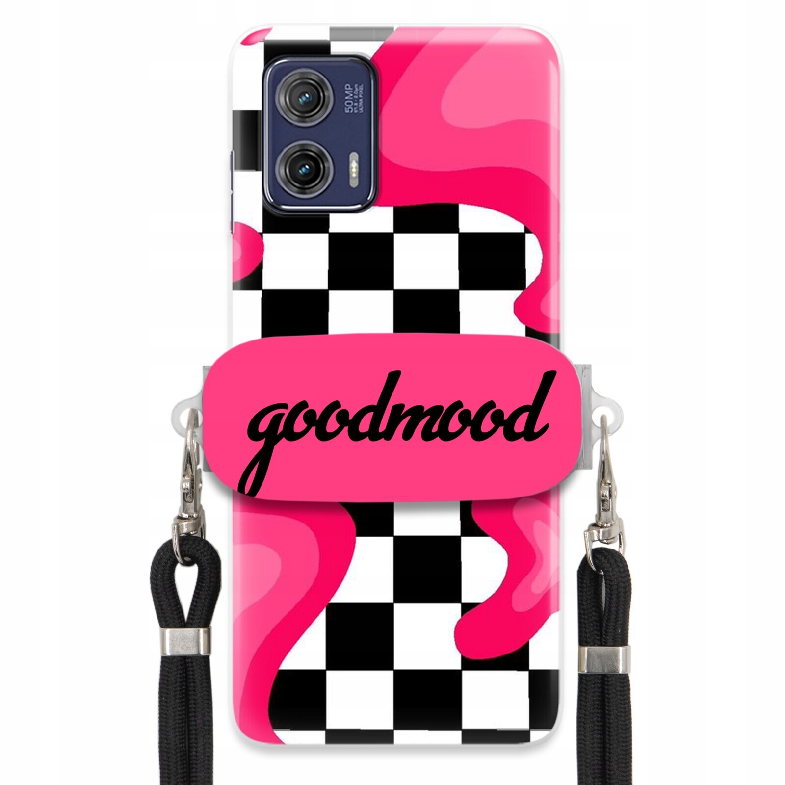 Pouzdro Pro Motorola G73 Sada Case Držák Na Vodítko Černá Pro Teenagery Splash