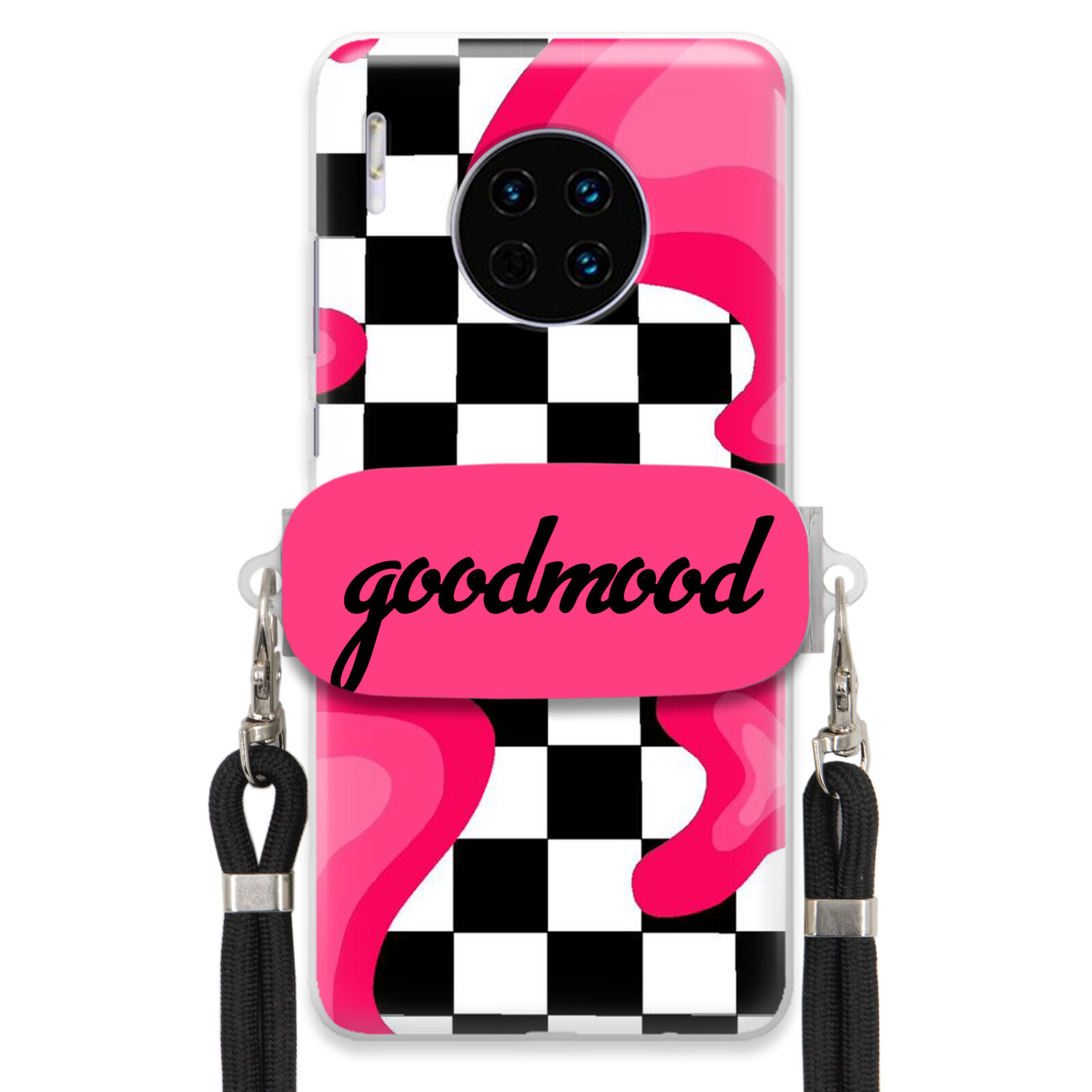 Pouzdro Pro Huawei Mate 30 Set Case Držák Na Vodítko Černá For Teen Splash