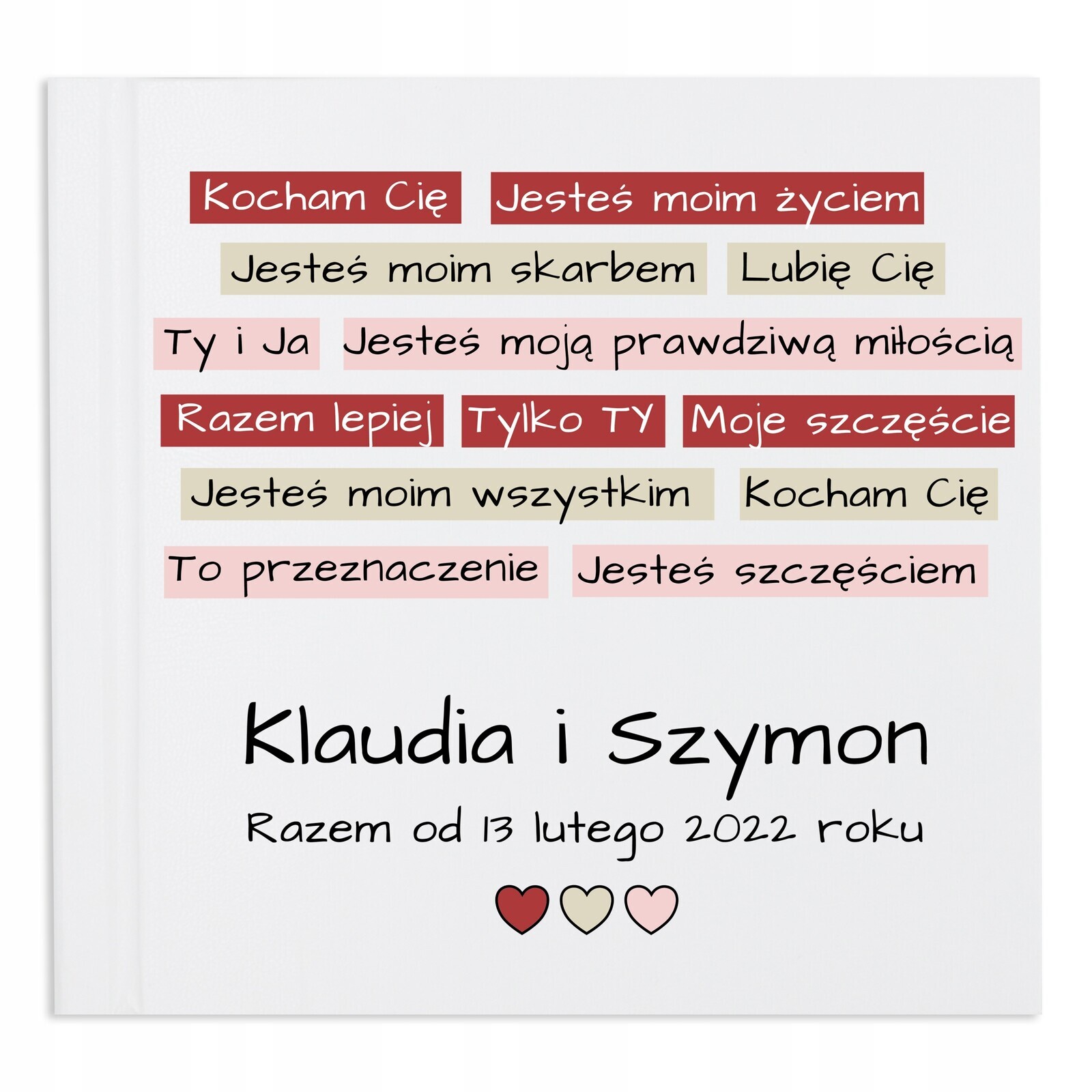 Fotoalbum Dárek K Valentýnu Jména Datum Pro Páry 50 Stran Bílé