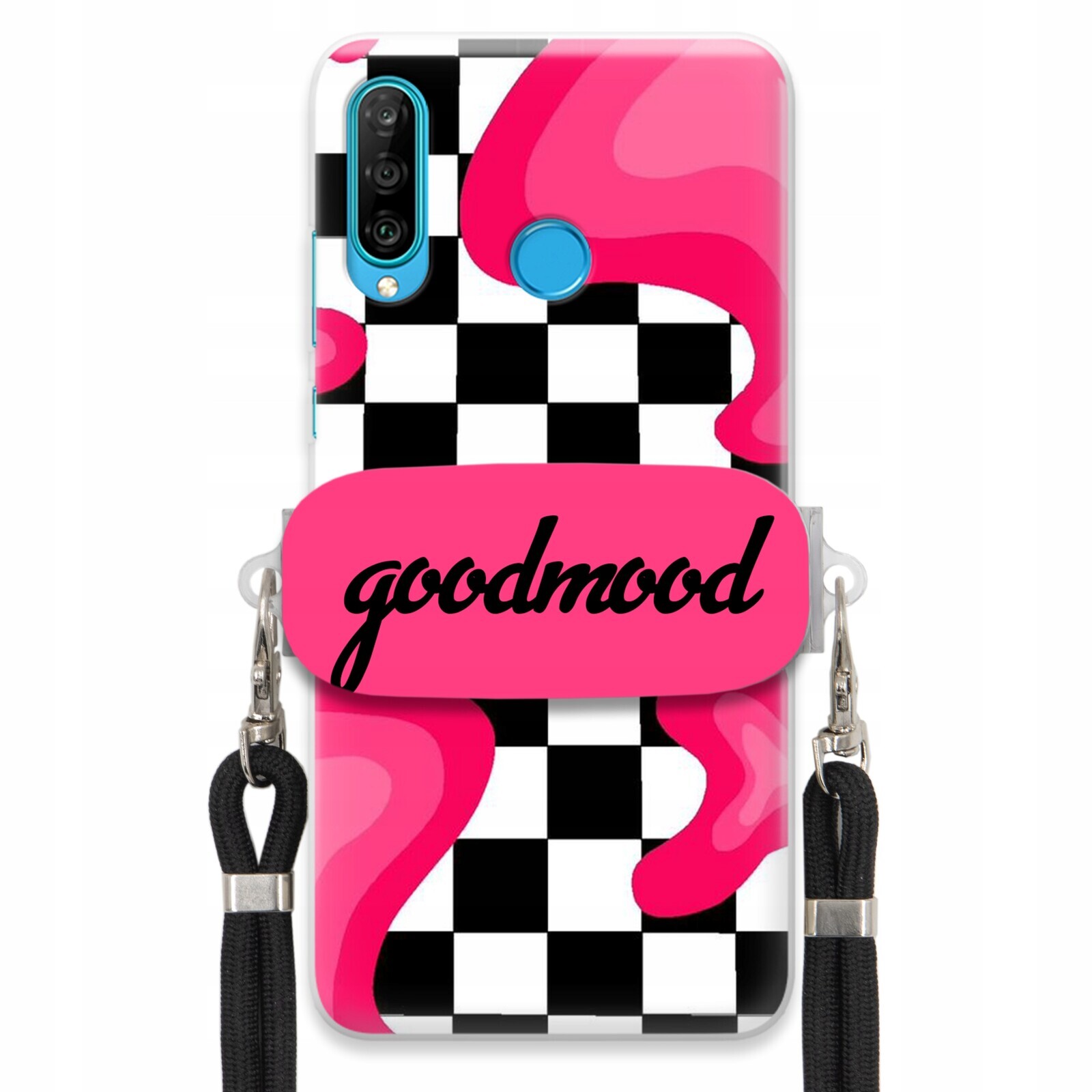 Pouzdro Pro Huawei P30 Lite Sada Pouzder Držák Na Vodítko Černá For Teen Splash