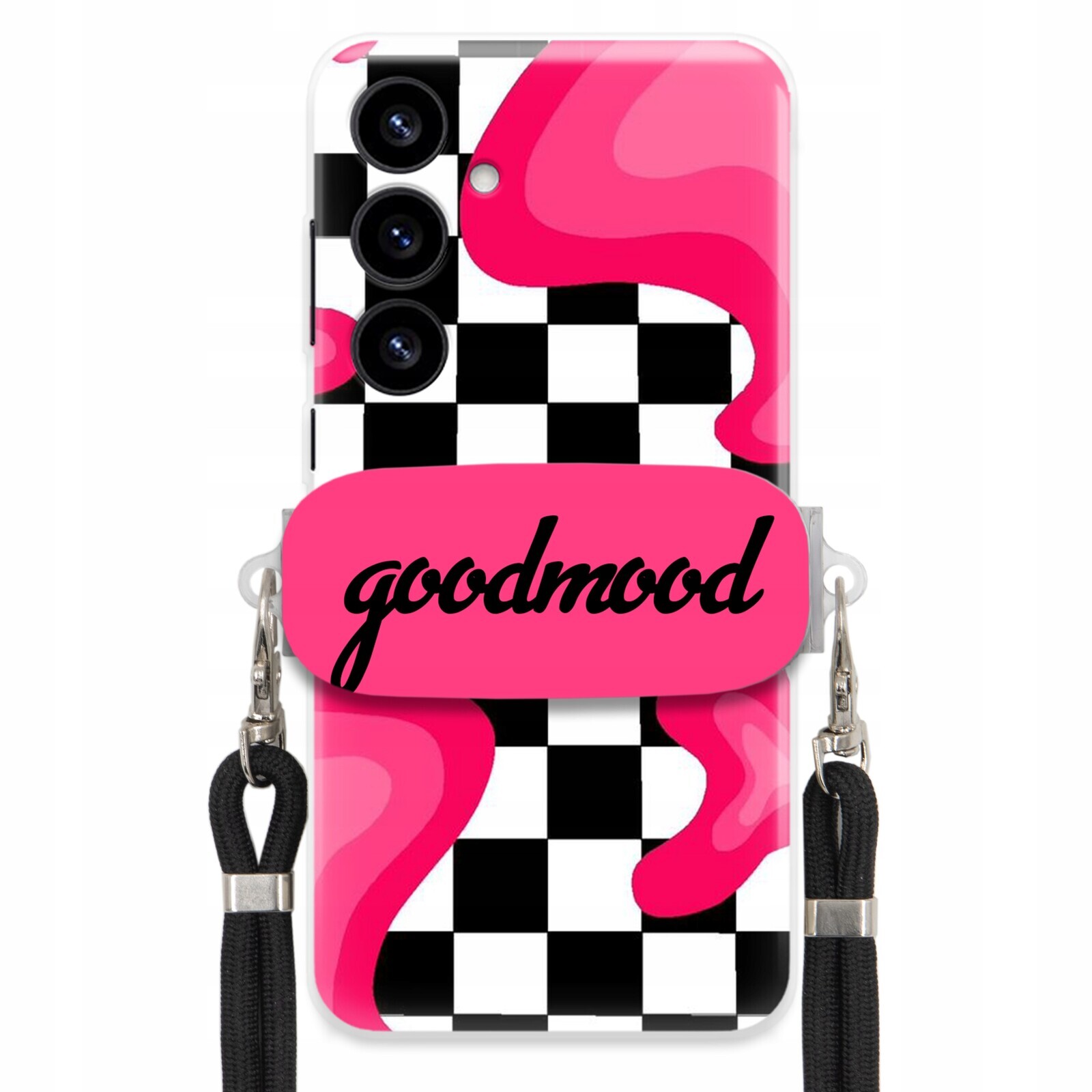 Pouzdro Pro Samsung S25 Plus Sada Case Držák Na Vodítko Černá For Teen Splash