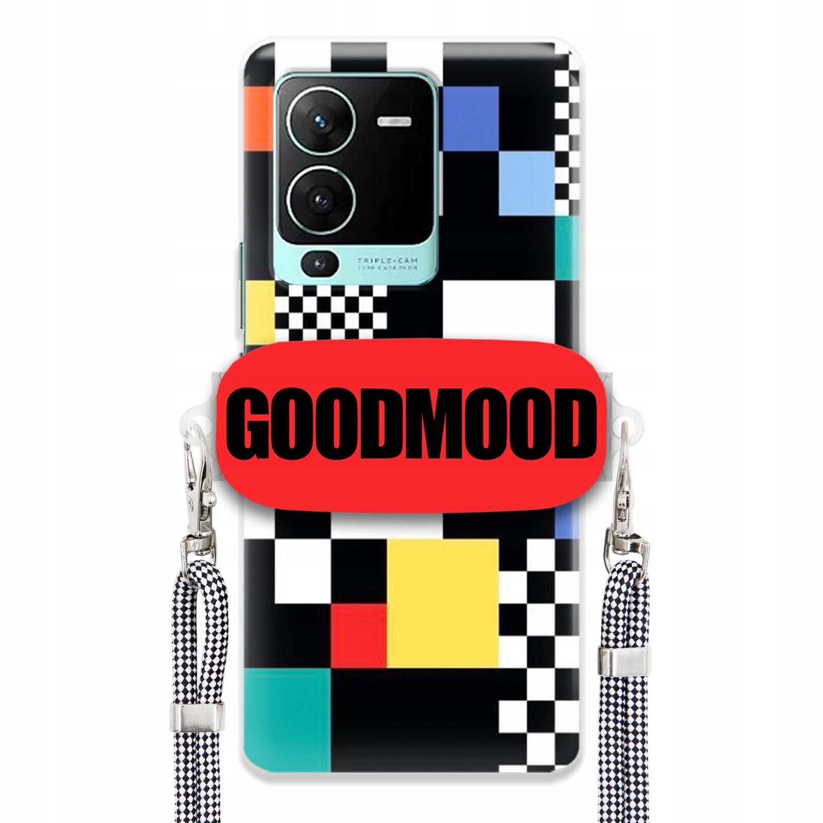 pouzdro na Vivo S15 Pro 5G Case Držák Vodítka Zebra Telefonu Pixelart MIX Vzorů