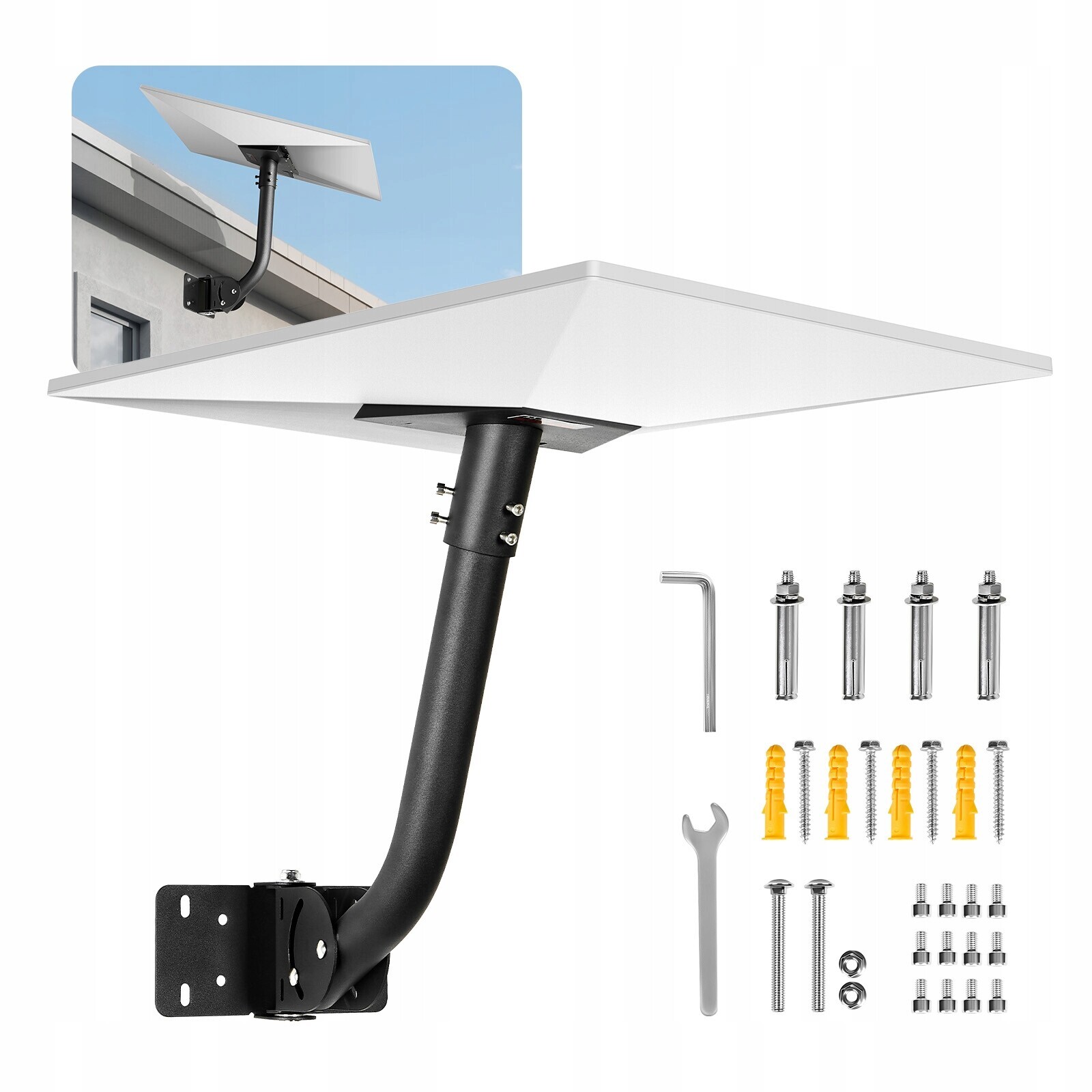 Nástěnný Držák Vevor Starlink Gen 3 Nastavitelný Úhel Sklonu Sada Vše