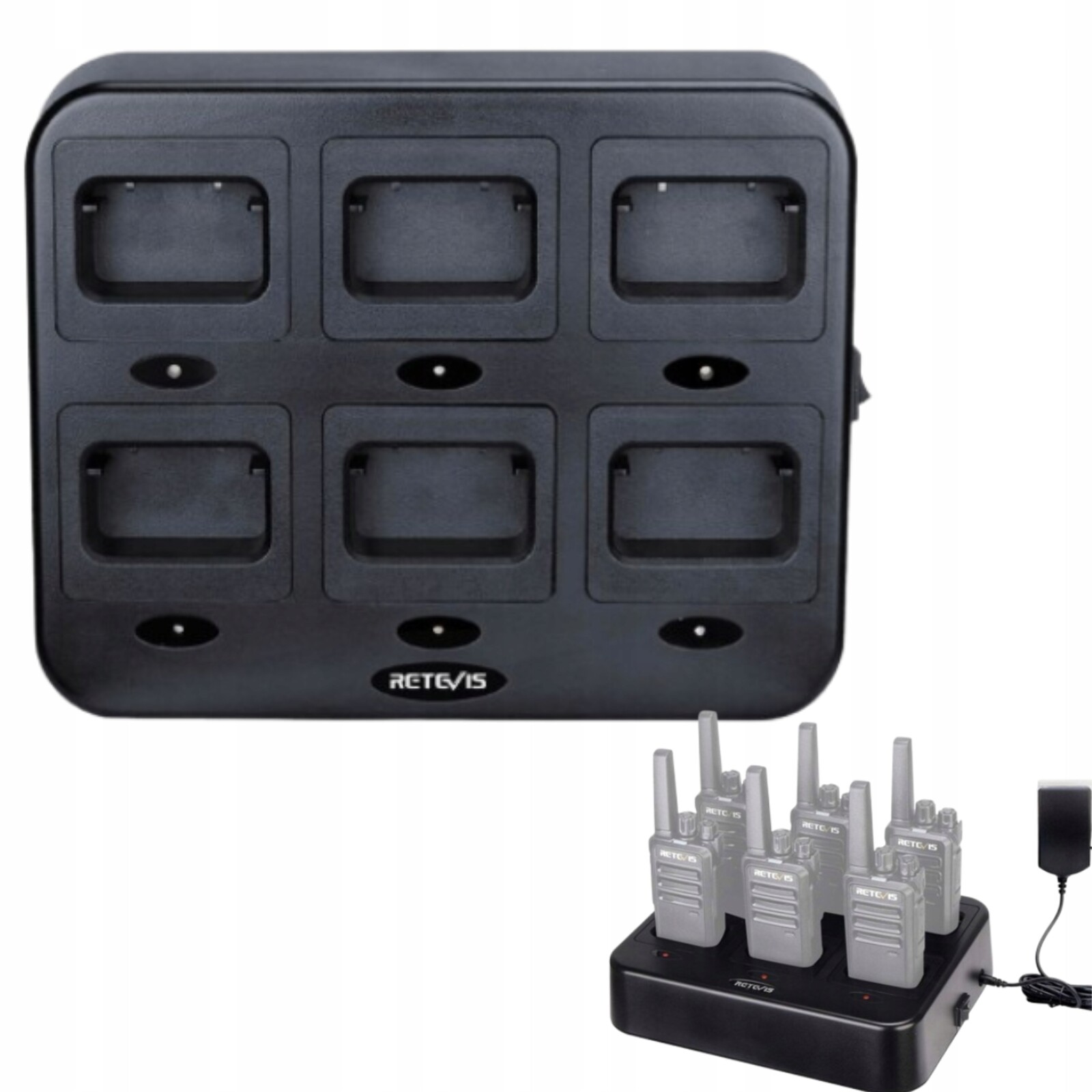 Rychlonabíjecí Vícepolohová Nabíječka Retevis Pro RTC68 Krutkovlnnou Troubu