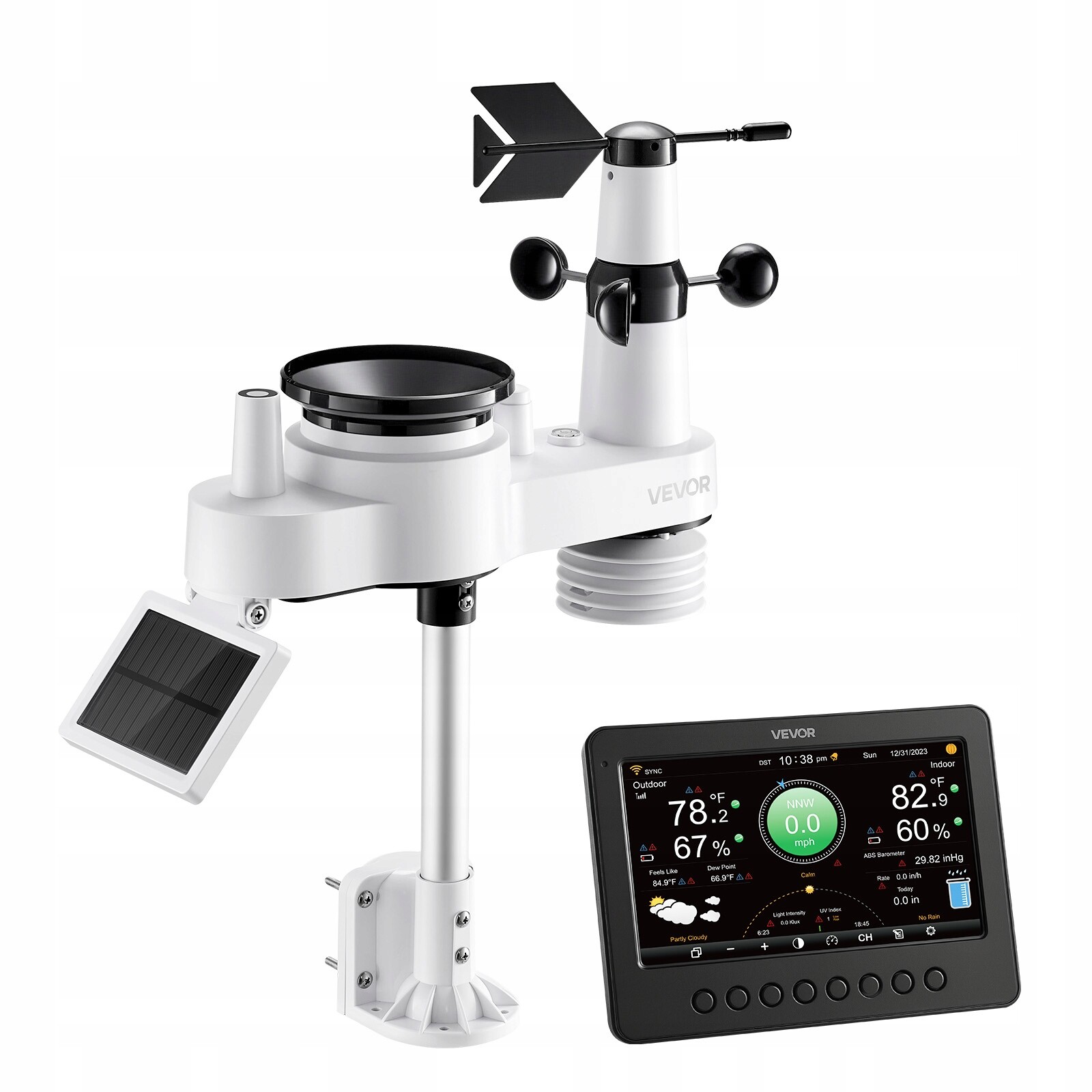 Profesionální Meteorologická Stanice Vevor 7 V 1 S Wi-fi 7PALCOVÝM Tft Displejem