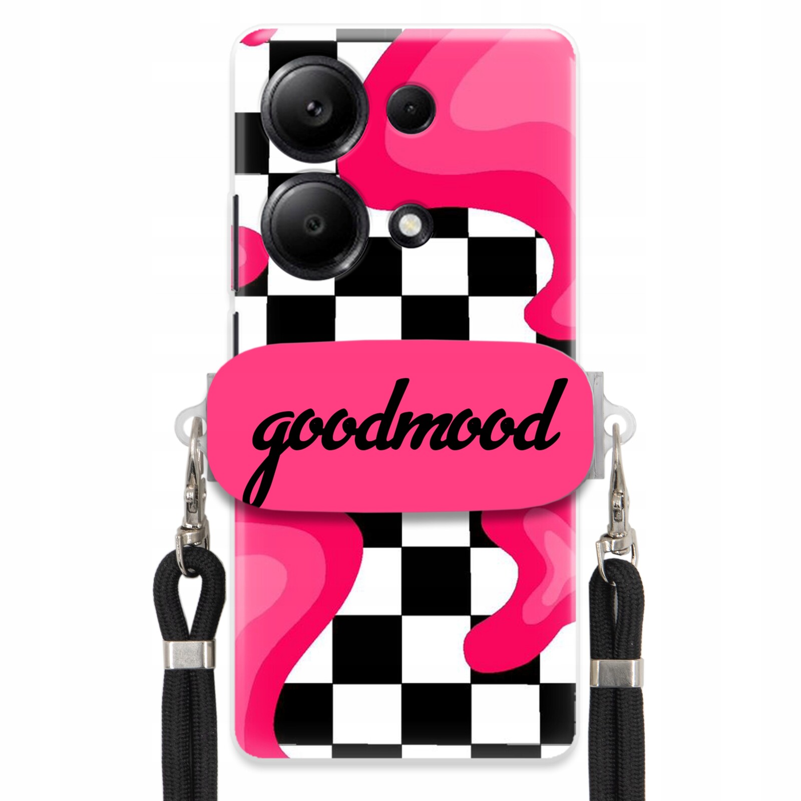 Pouzdro Pro Xiaomi Note 14S 4G Set Case Držák Na Vodítko Černá For Teen Splash