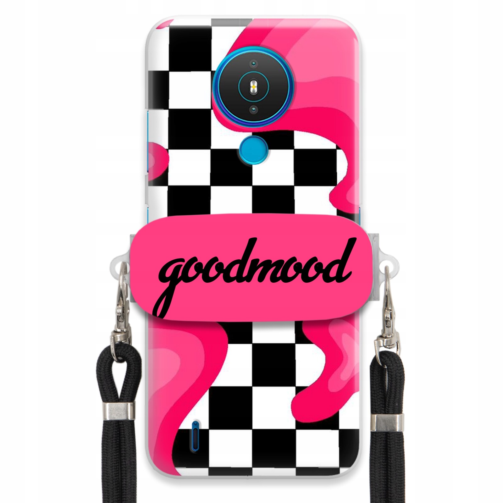 Pouzdro Pro Nokia 1.4 Set Case Držák Na Vodítko Černý Pro Teenagery Splash