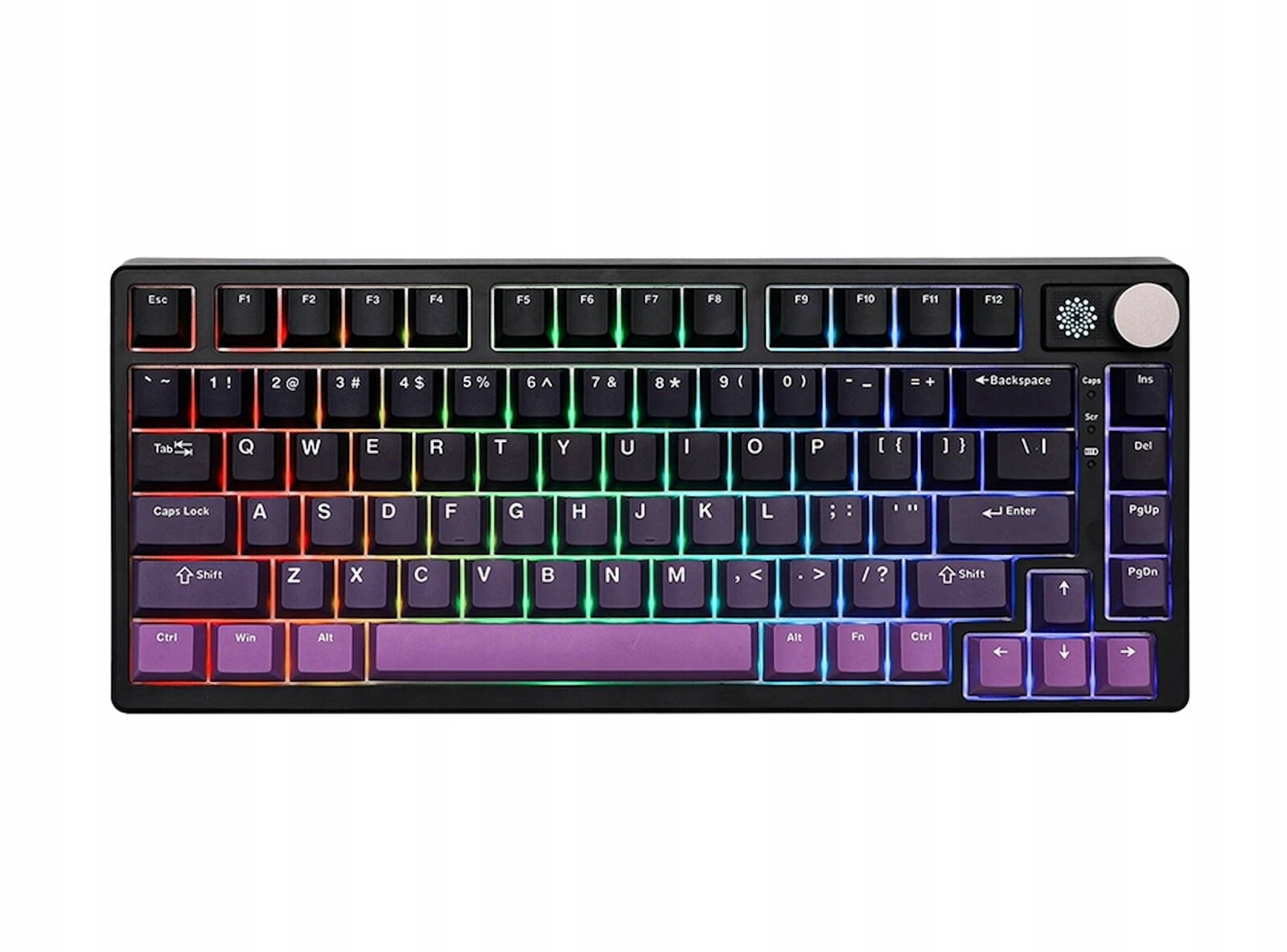 Klávesnice Epomaker HE75 Mag Gateron White Rgb 2.4GHz Bt Usb-c Mechanická