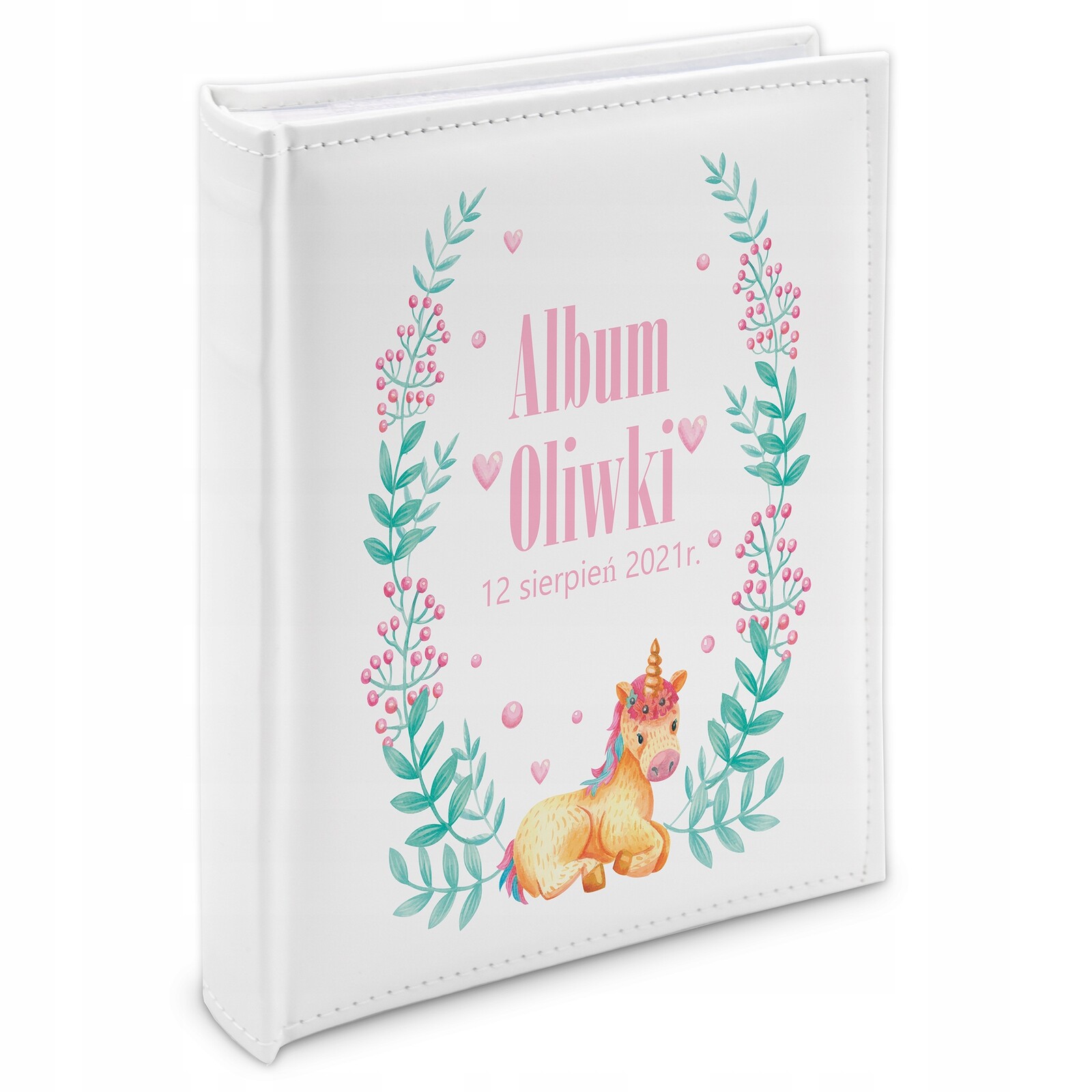 Album Dárek 200 Foto 10X15 Ekokůže Křest Bílý