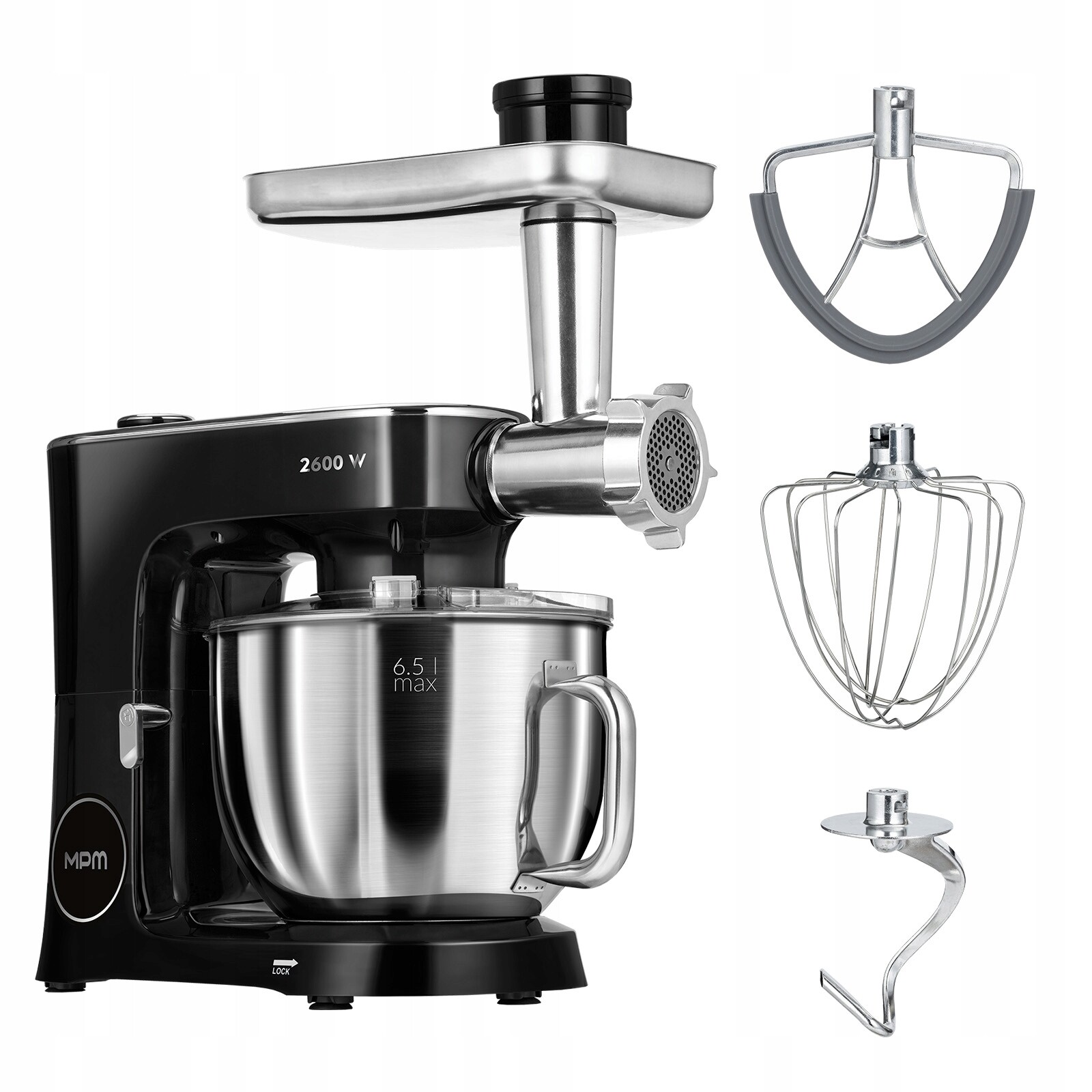 Multifunkční Kuchyňský Robot Planetární Mixér Mpm MRK-26 2600W 3V1 Hřeje