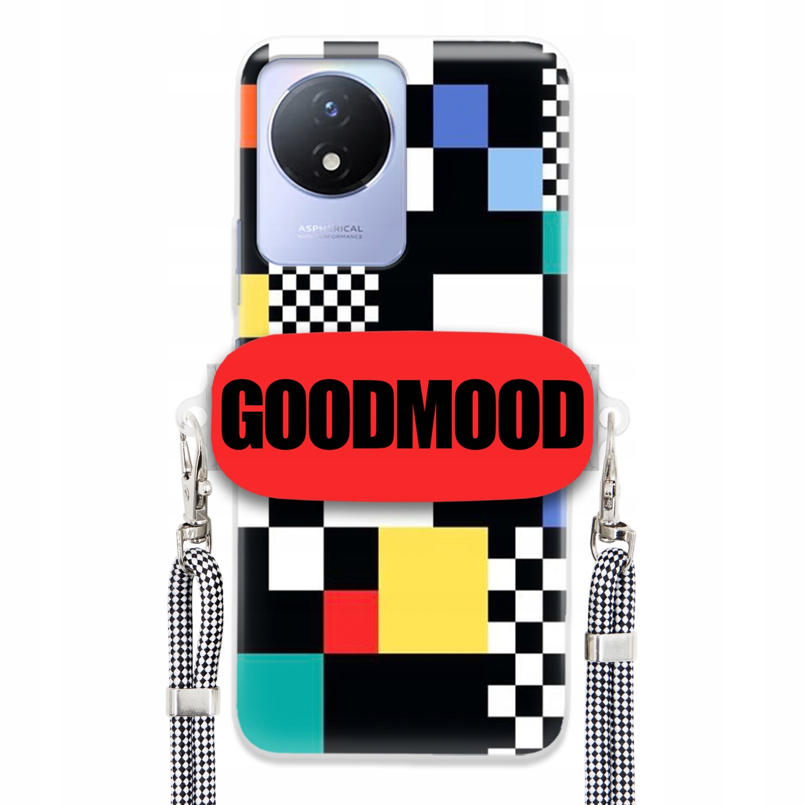 pouzdro na Vivo Y02 Case Držák Na Vodítko Zebra Telefonu Pixelart Goodmood MIX Wz