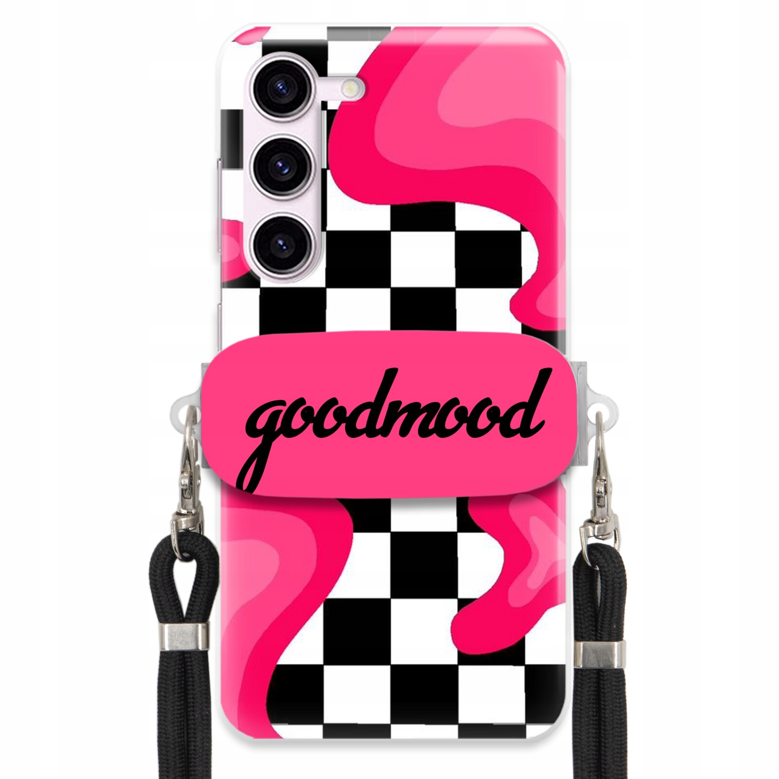 Pouzdro Pro Samsung S23 Fe Sada Pouzder Držák Na Vodítko Černá For Teen Splash