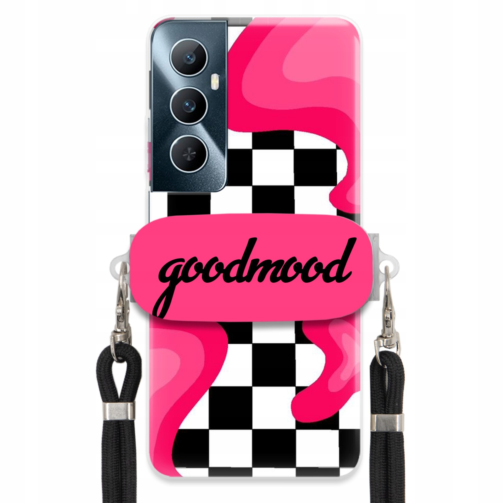 Pouzdro Pro Realme C65 4G Sada Pouzder Držák Na Vodítko Černá For Teen Modne Splash