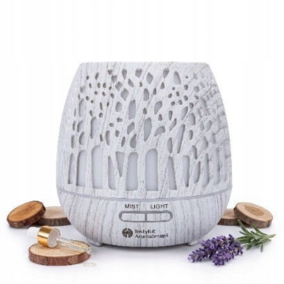 Difuzér AromaWood ultrazvukový zvlhčovač vzduchu aromaterapie 400 ml