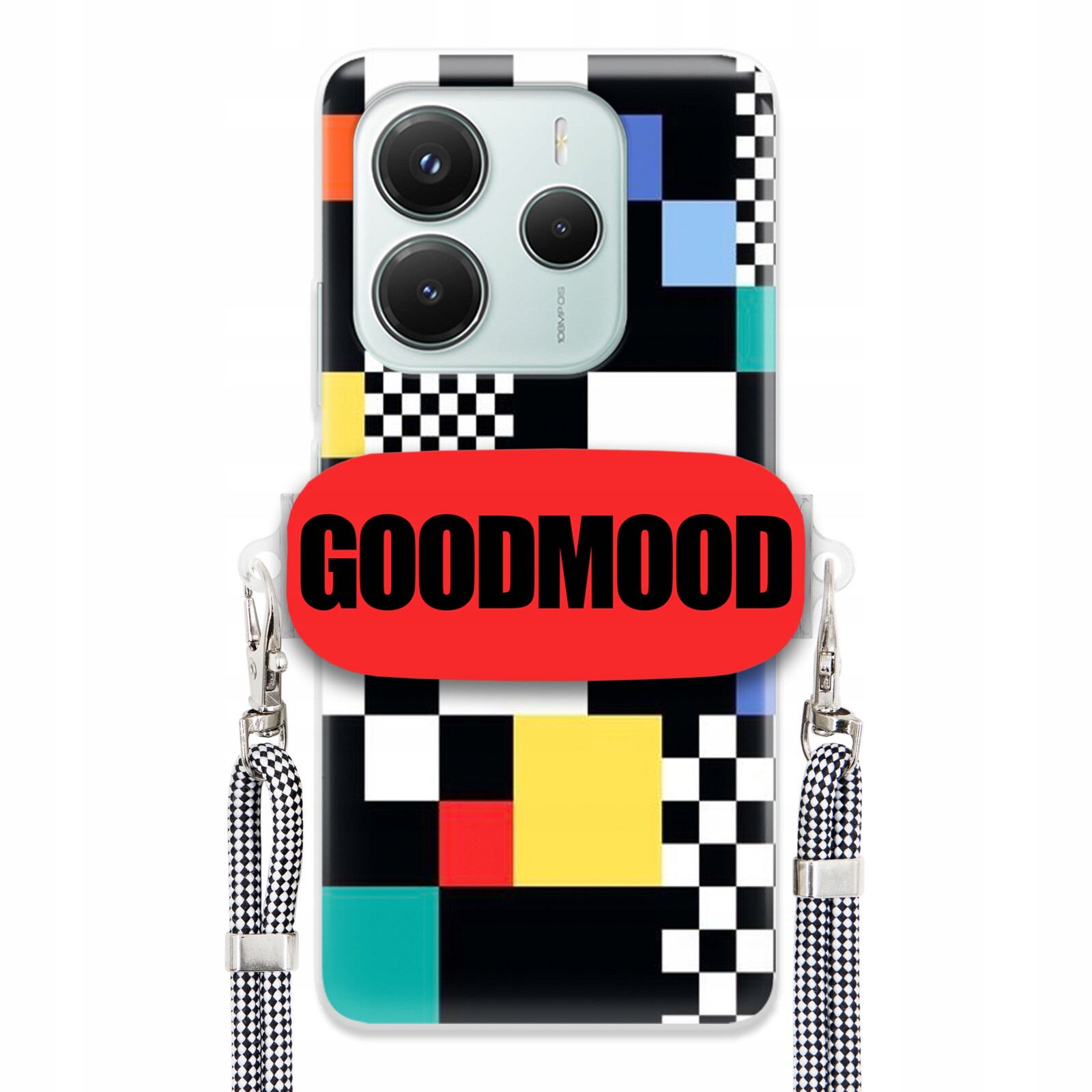 Pouzdro Pro Xiaomi Redmi Note 14 5G Case Držák Na Vodítko Zebra Pixelart MIX Vzorů