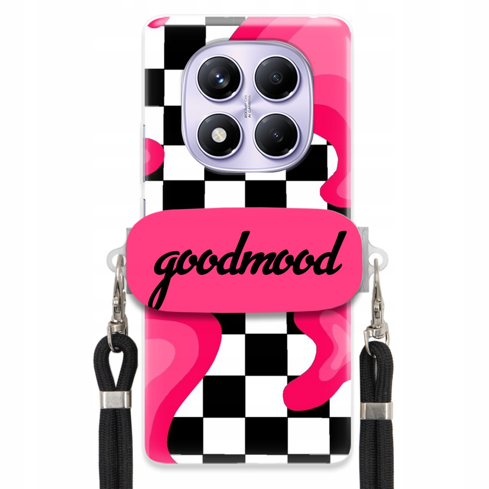 Pouzdro Pro Xiaomi Redmi Note 14 Pro 5G Sada Case Držák Na Vodítko Černá Splash