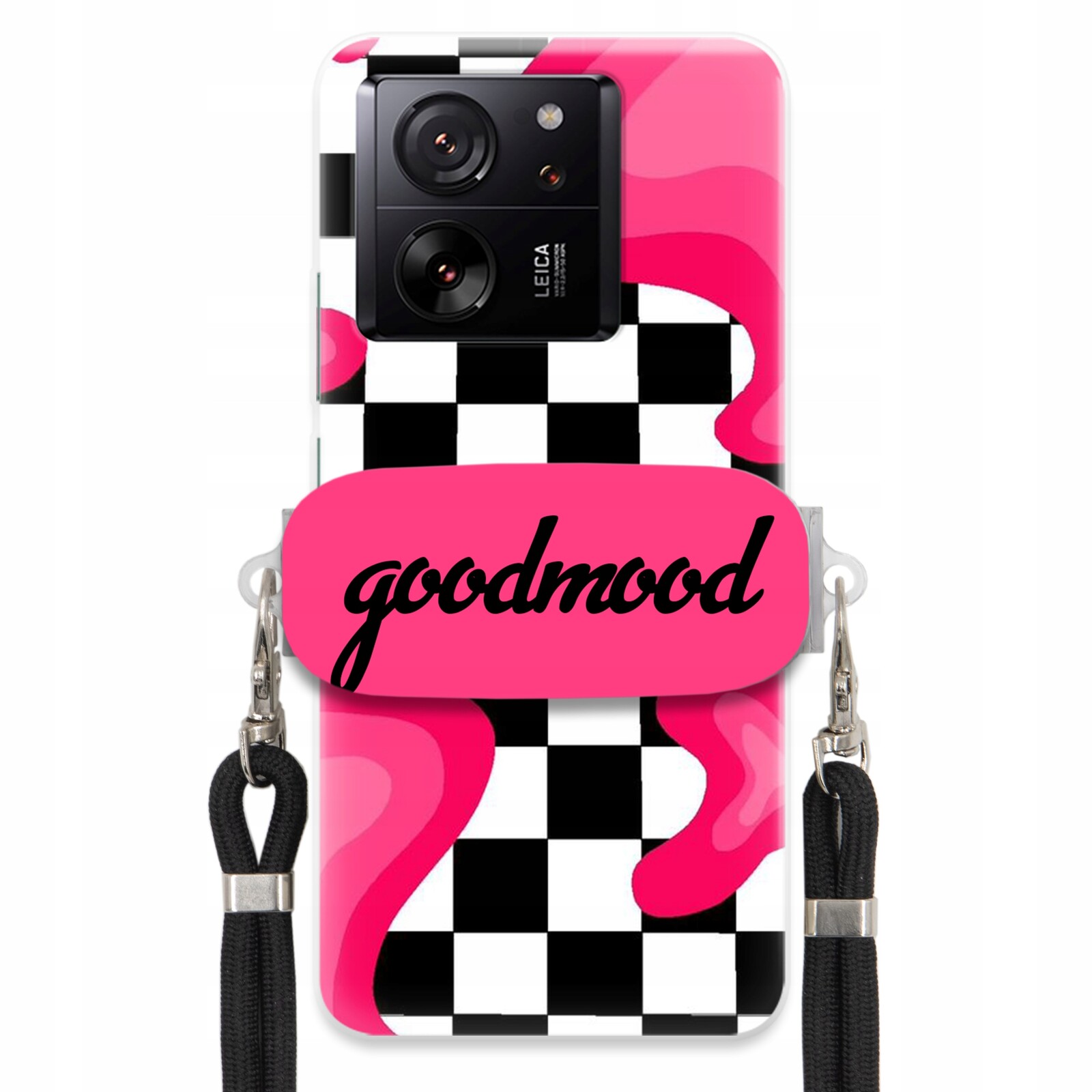 Pouzdro Pro Xiaomi 13T Sada Case Držák Na Vodítko Černá Pro Teenagery Splash