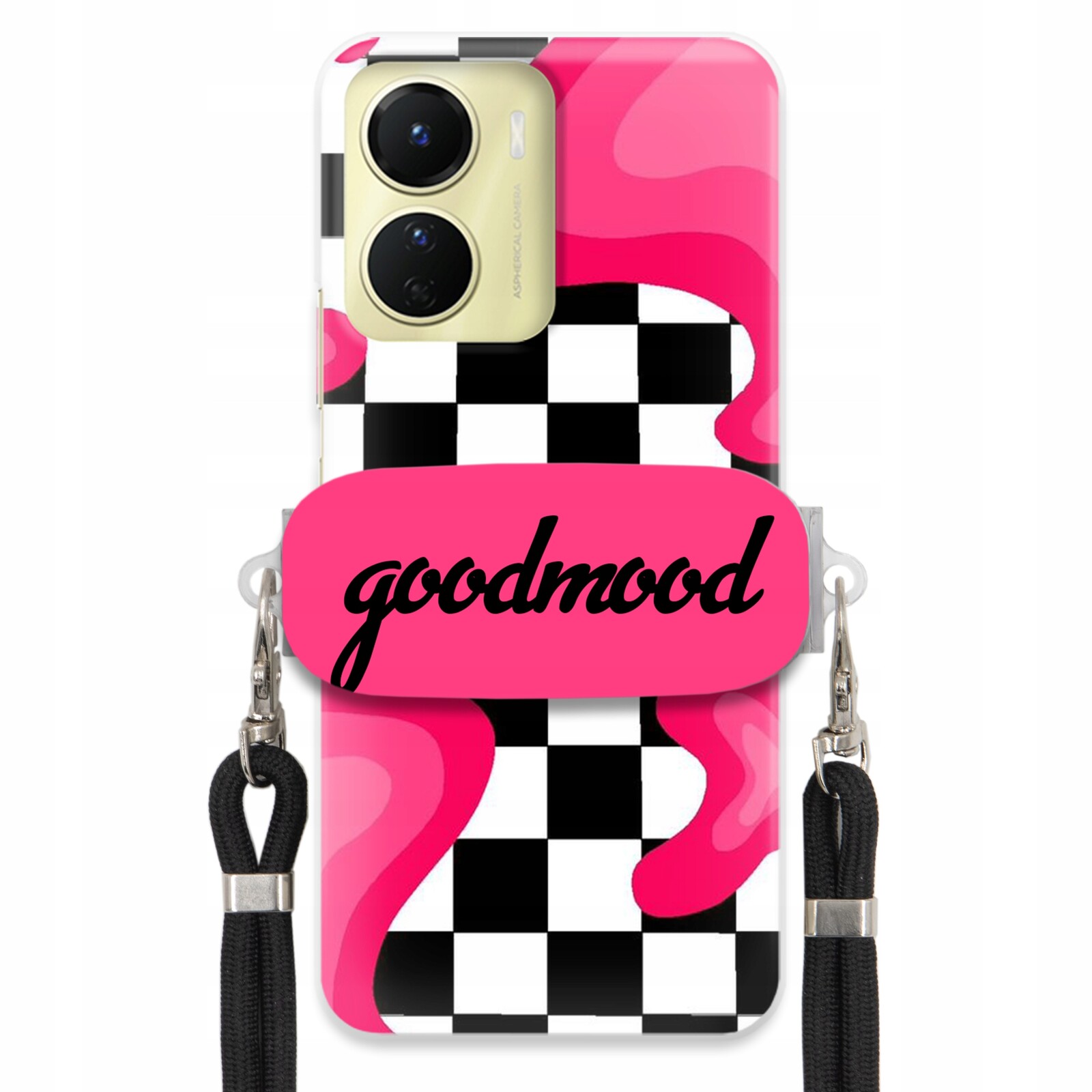 pouzdro na Vivo Y16 4G Set Case Držák Vodítka Černý Pro Teenagery Splash