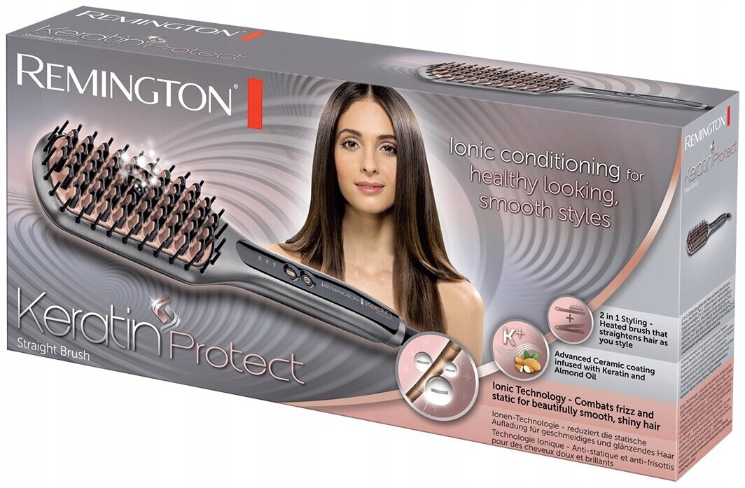 Remington CB7480 Narovnávací Kartáč 2 V 1 Keratin Protect