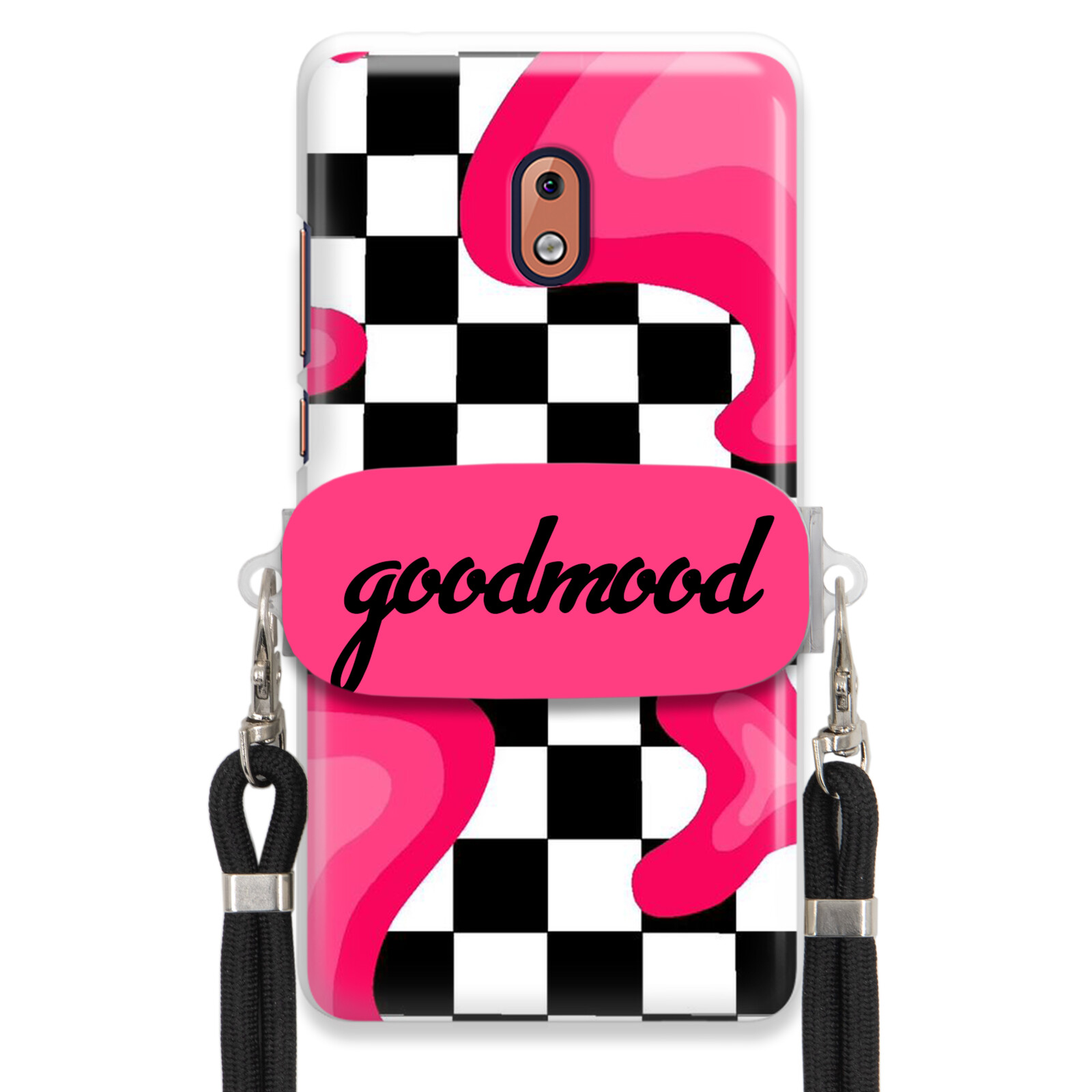 Pouzdro Pro Nokia 2.1 Set Case Držák Na Vodítko Černý Pro Teenagery Splash