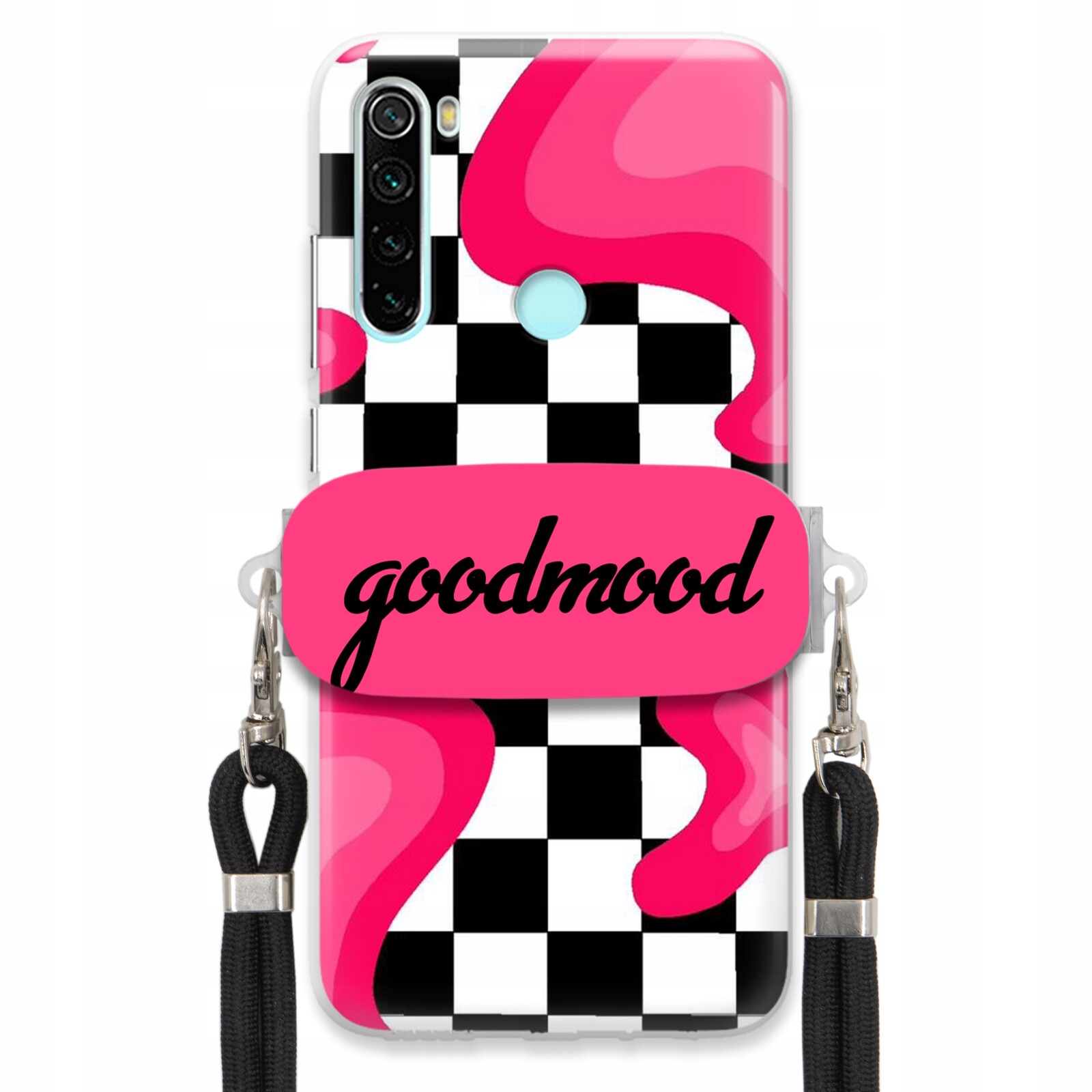 Pouzdro Pro Xiaomi Redmi Note 8 2021 Sada Case Držák Na Vodítko Černá Splash