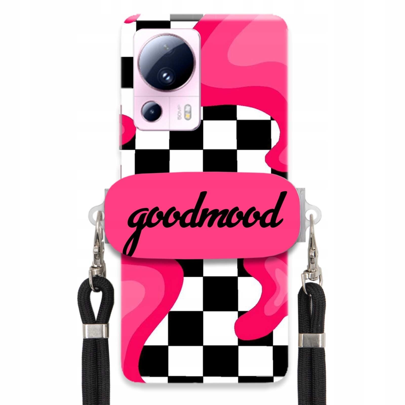 Pouzdro Pro Xiaomi 13 Lite Sada Pouzder Držák Na Vodítko Černá For Teen Splash