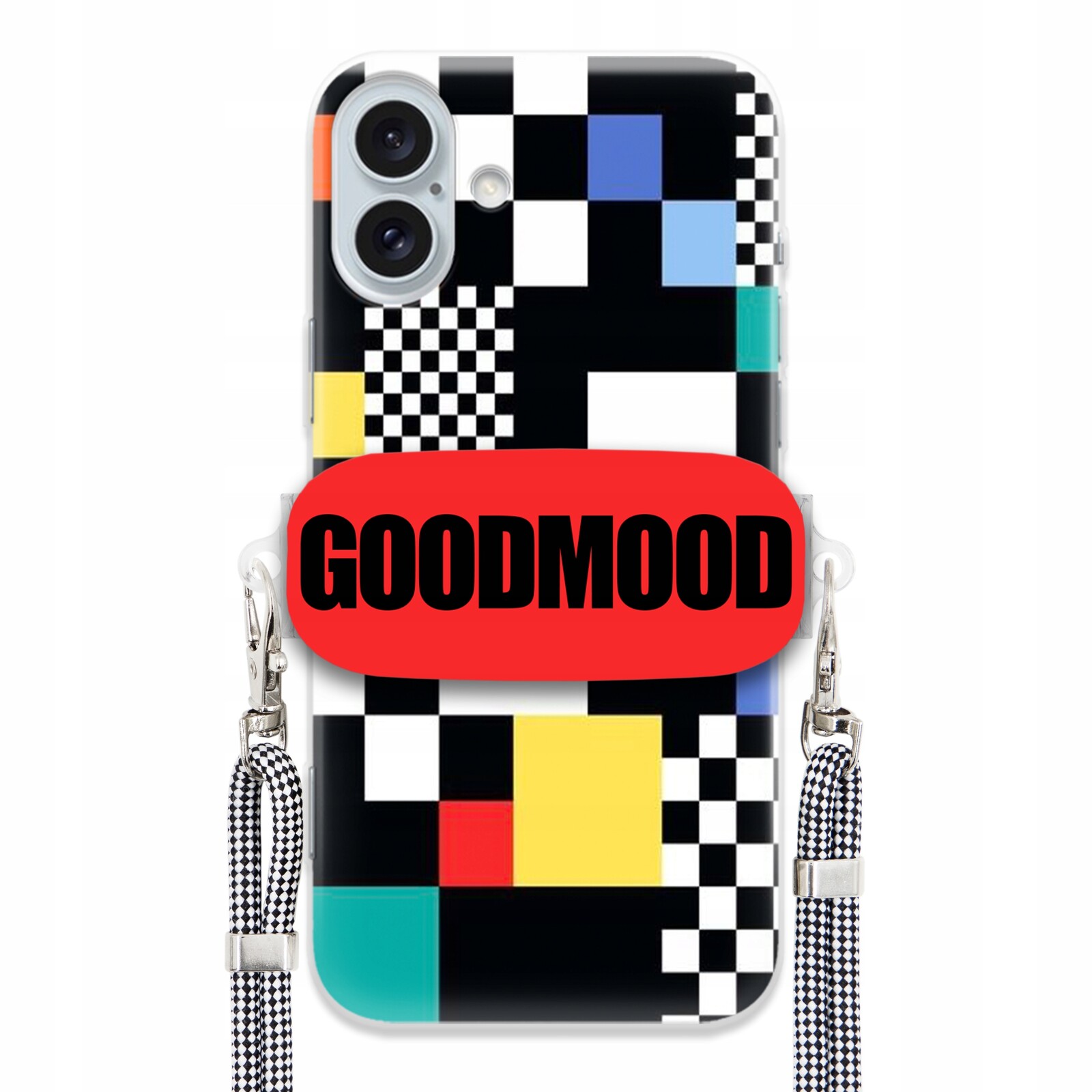 Pouzdro Pro Iphone 16 Plus Case Držák Vodítka Zebra Telefonu Pixelart MIX Vzorů