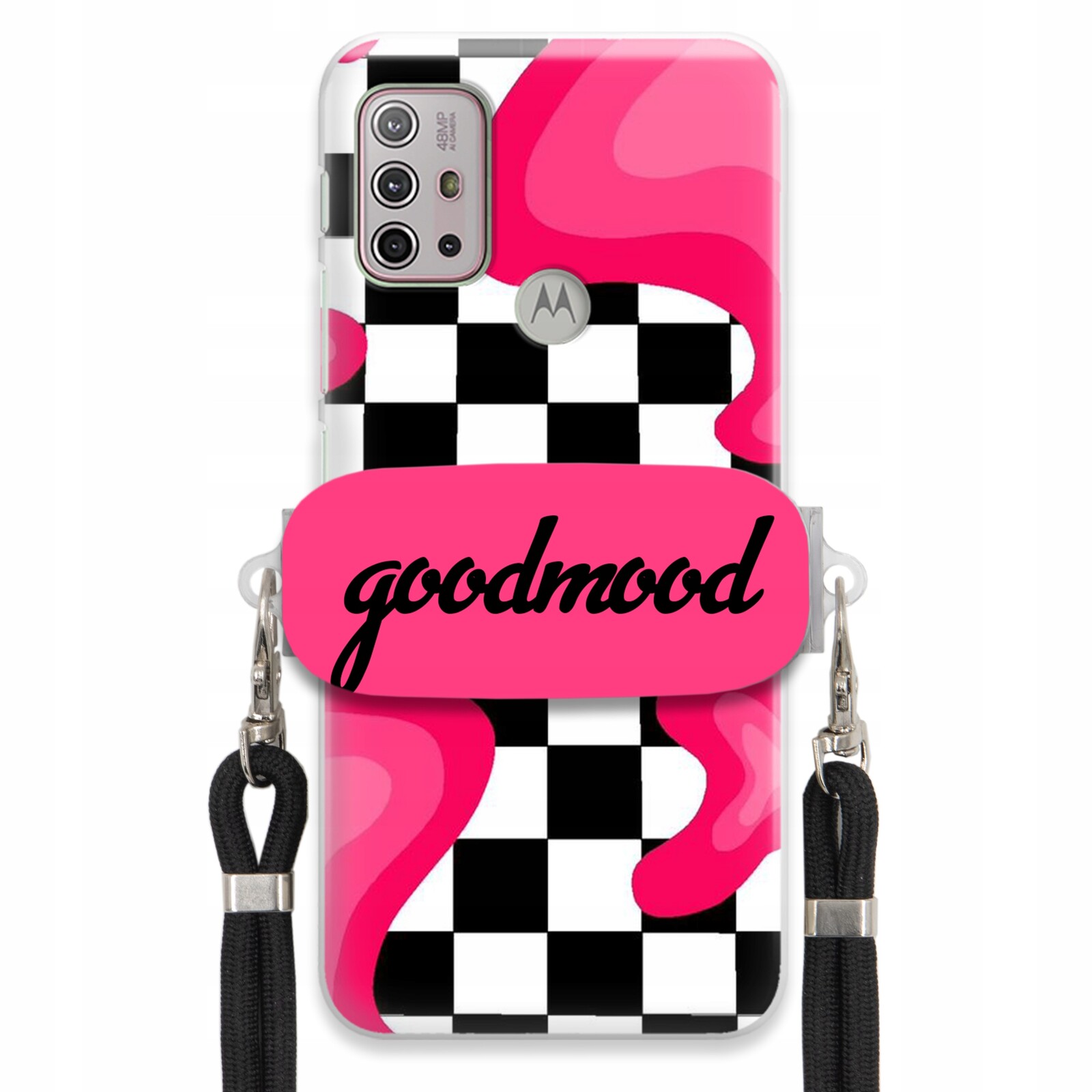 Pouzdro Pro Motorola G20 Set Case Držák Na Vodítko Černý Pro Teenagery Splash