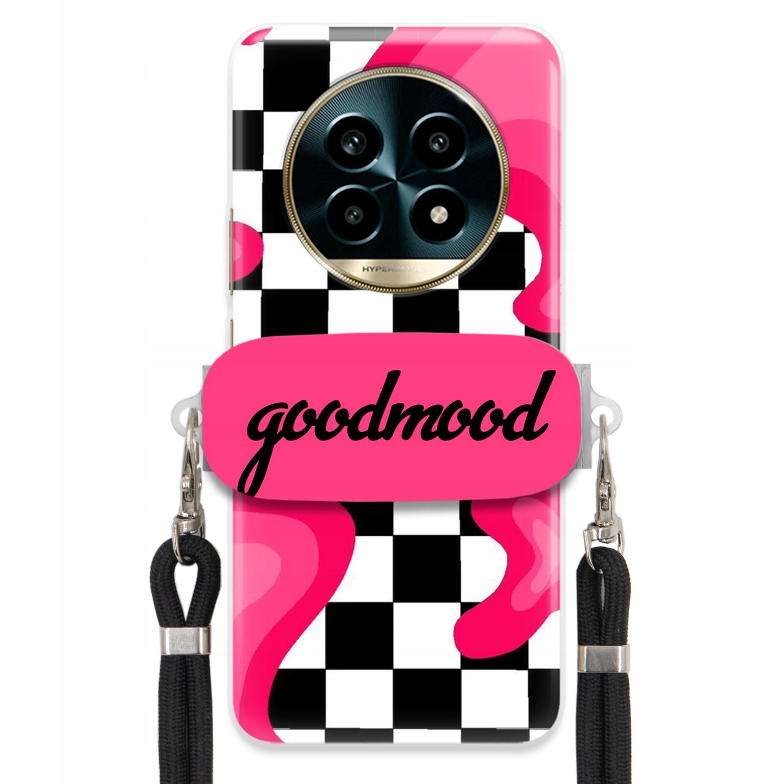 Pouzdro Pro Realme 13 Pro 5G Set Case Držák Na Vodítko Černá For Teen Splash