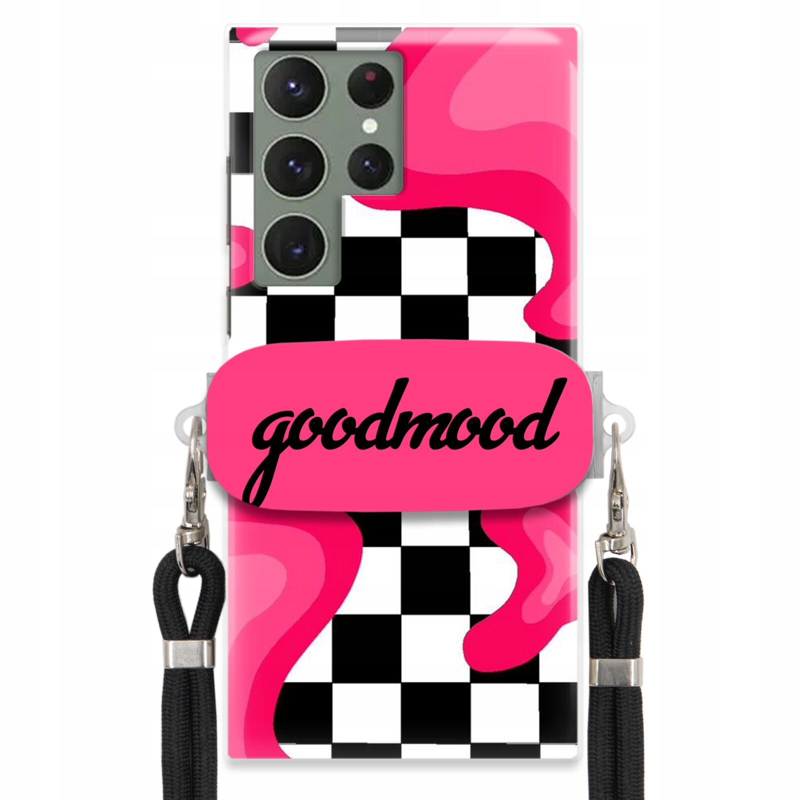 Pouzdro Pro Samsung S23 Ultra Sada Pouzder Držák Vodítka Černá For Teen Splash