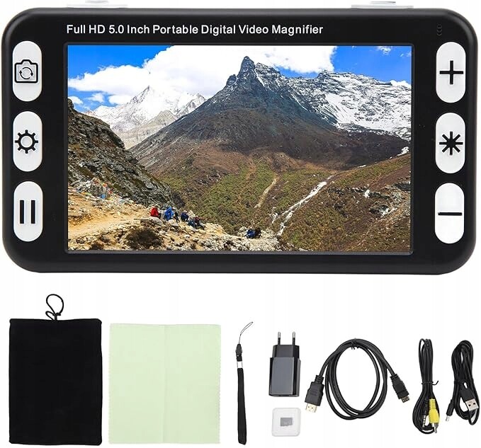 Digitální lupa pro seniory 2-48x pro čtení psaní a prohlížení fotografií