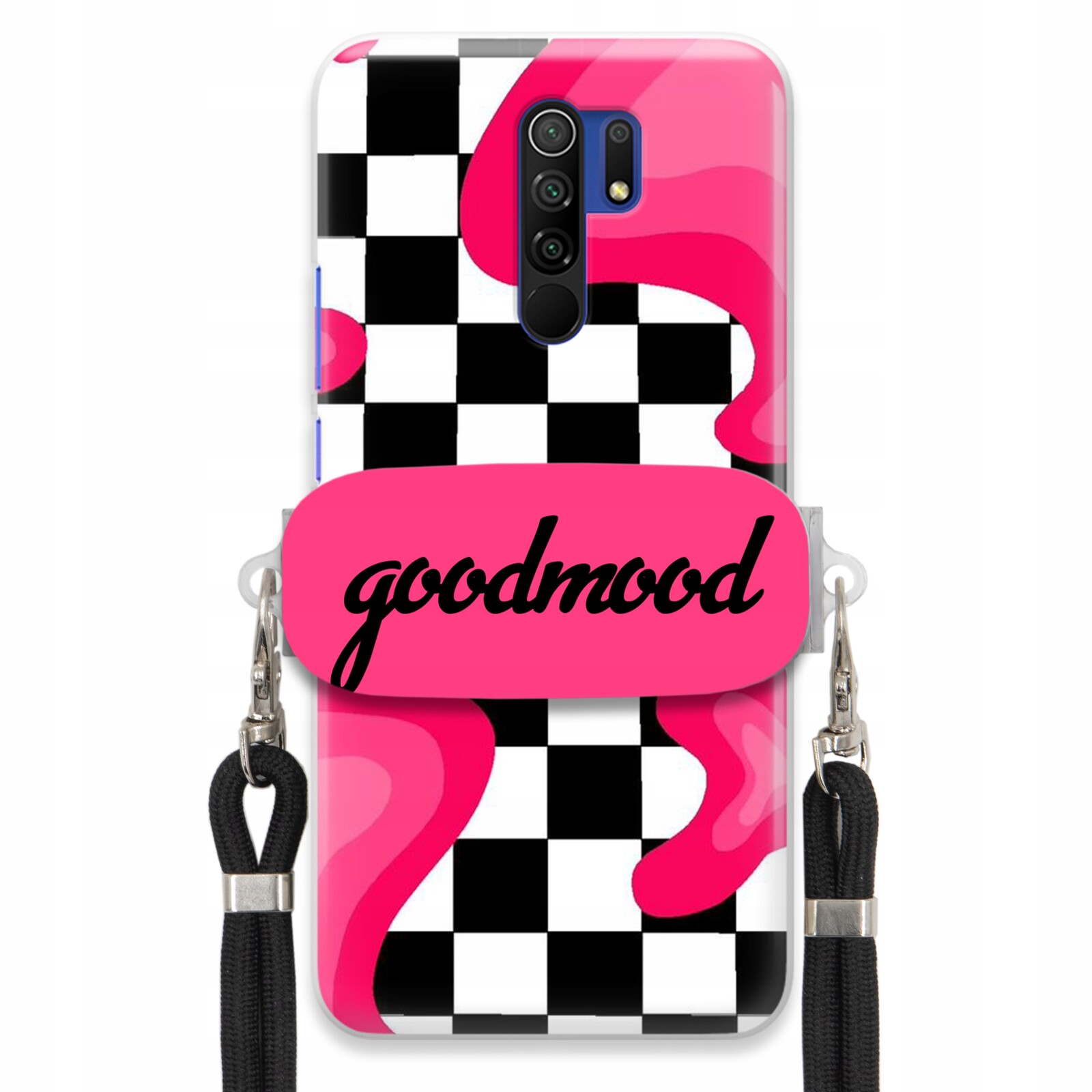 Pouzdro Pro Xiaomi Redmi 9 Sada Case Držák Na Vodítko Černá For Teen Splash