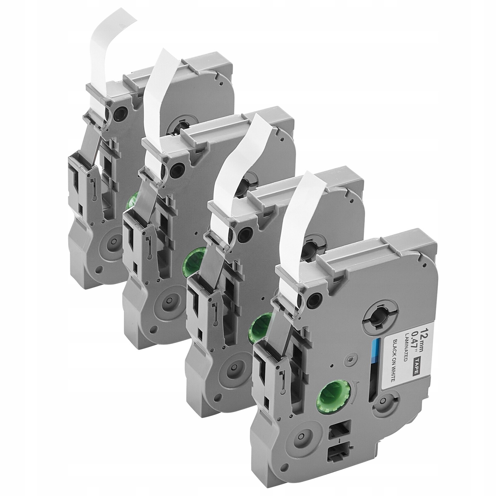 Etiketovací Páska Vevor 4 Ks 12 MM Černobílá, Kompatibilní S Brother