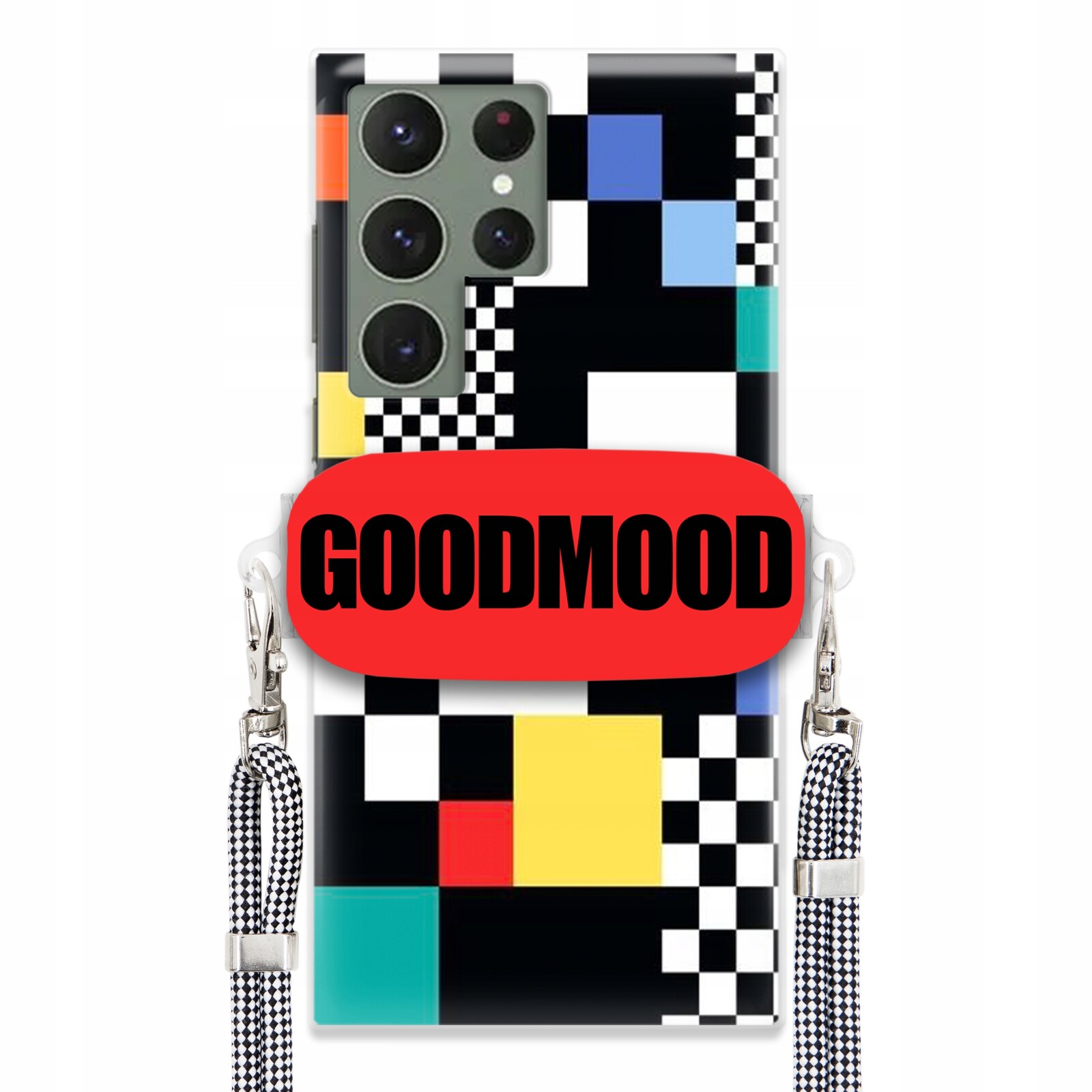 Pouzdro Pro Samsung S23 Ultra Case Držák Na Vodítko Zebra Telefonu Pixelart MIX Wz