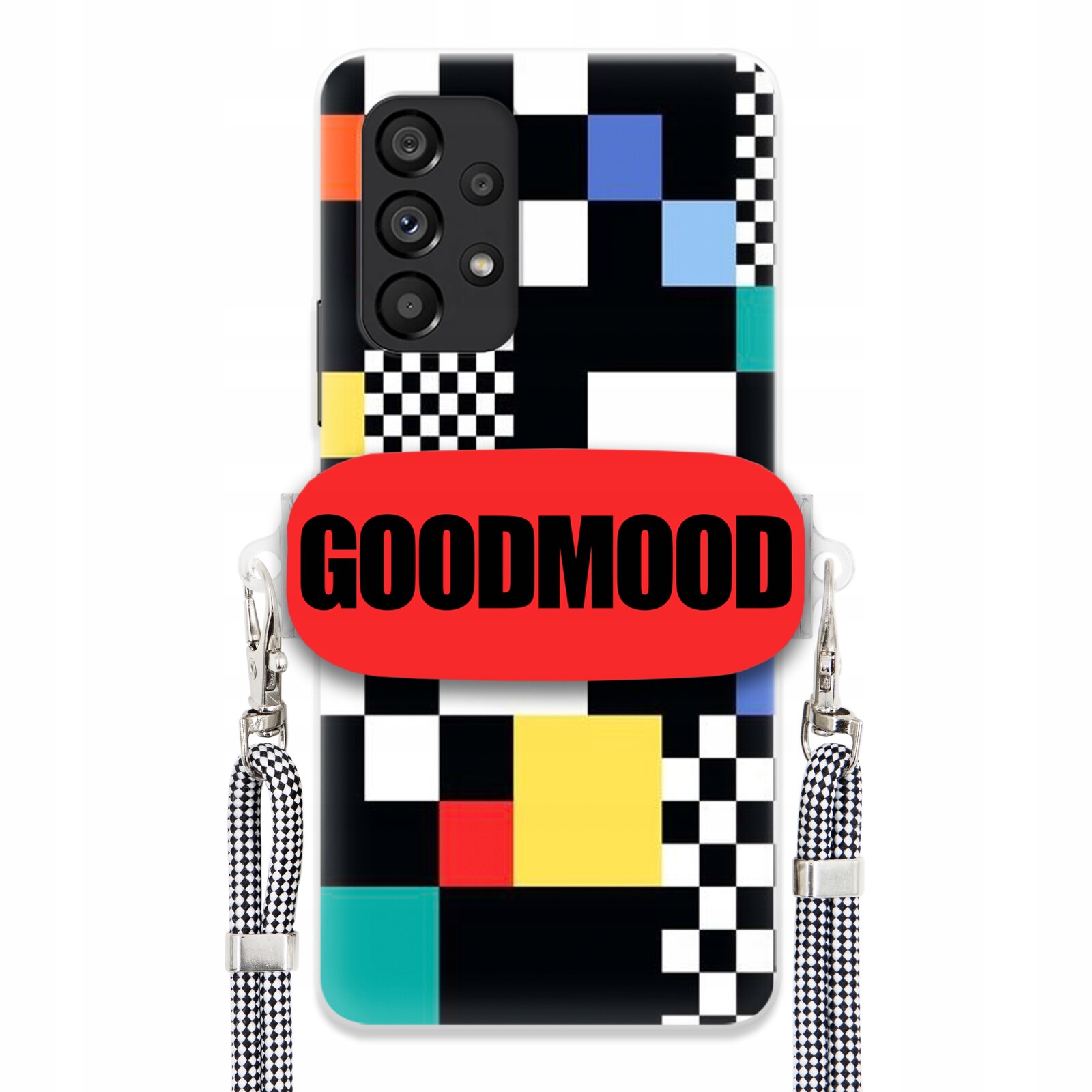 Pouzdro Pro Samsung M53 5G Case Držák Na Vodítko Zebra Telefonu Pixelart MIX Vzorů