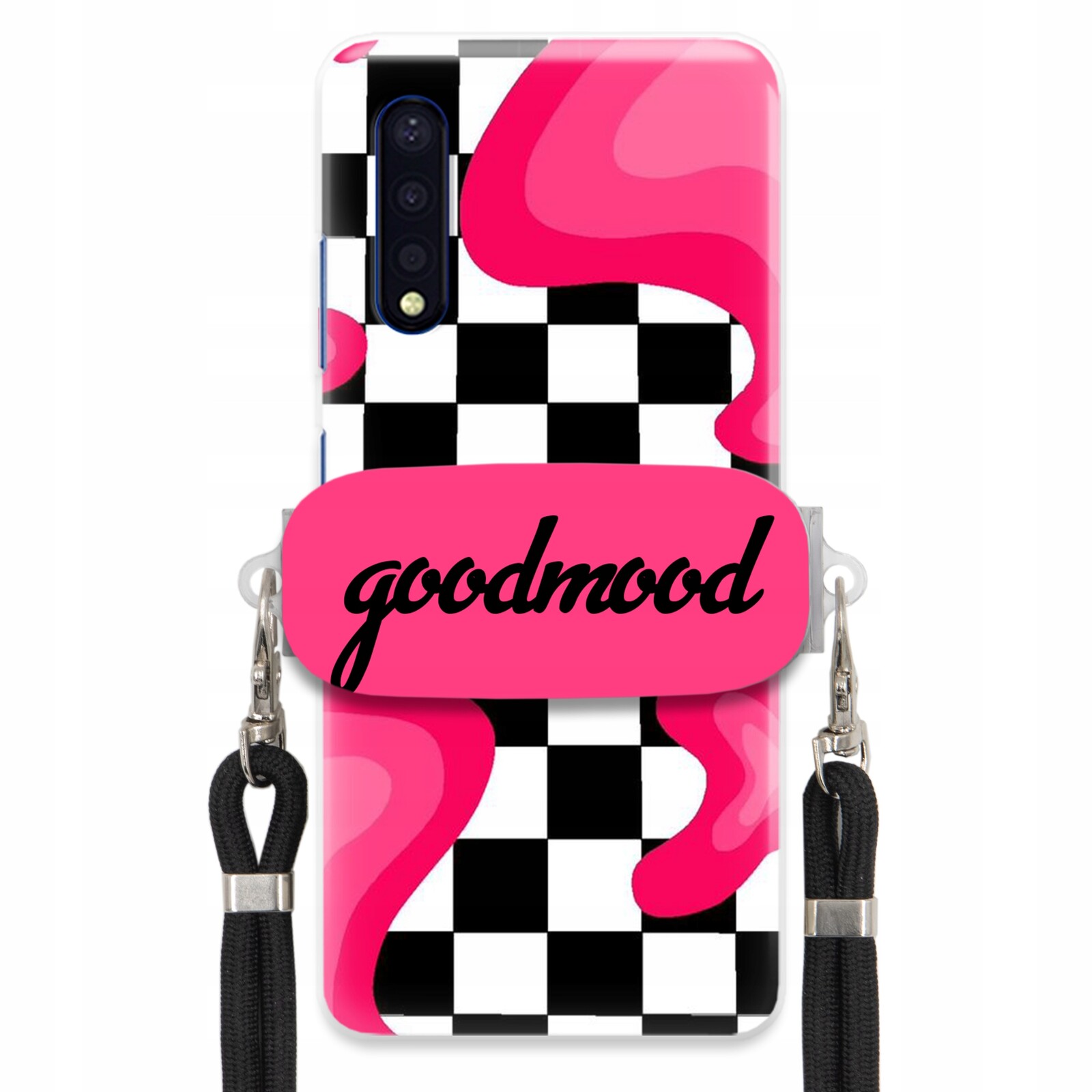 Pouzdro Pro Samsung A41S Sada Case Držák Smyčky Černá Pro Teenagery Splash