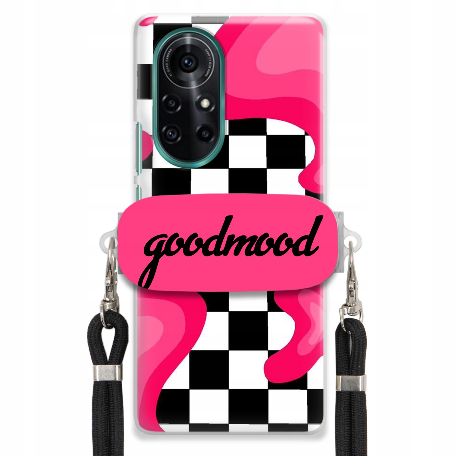 Pouzdro Pro Huawei Nova 8 Sada Pouzder Držák Na Vodítko Černá For Teen Modne Splash