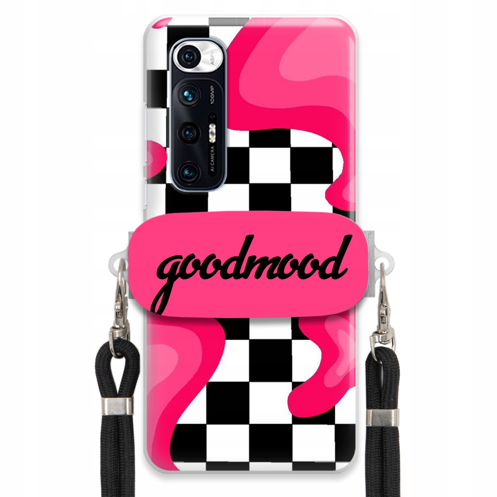 Pouzdro Pro Xiaomi Mi 10S Set Pouzdro Držák Smyčky Černá For Teen Modne Splash