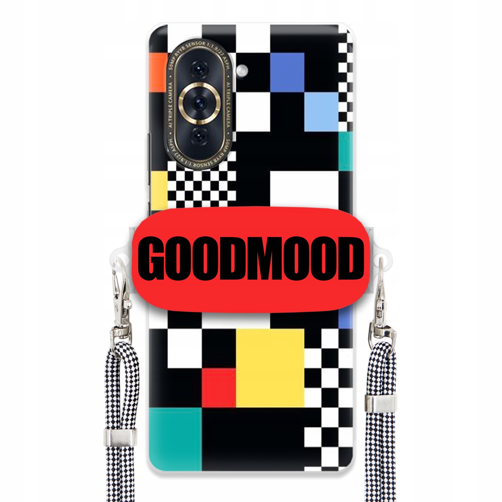 Pouzdro Pro Huawei Nova 10 Case Držák Na Vodítko Zebra Telefonu Pixelart MIX Vzorů