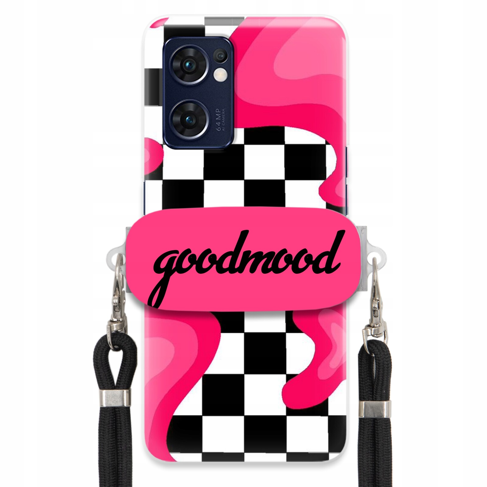 Pouzdro Pro Oppo Reno 7 4G Sada Case Držák Na Vodítko Černá For Teen Splash