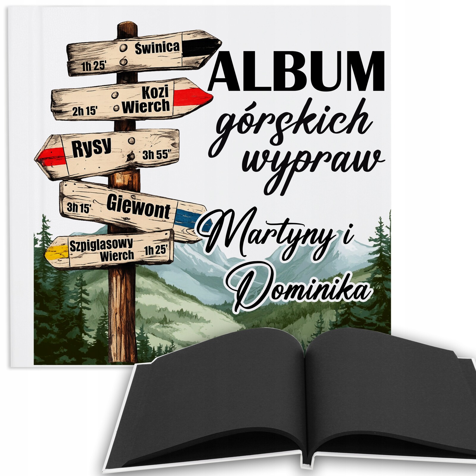 Fotoalbum Dárek Pro Páry Pro Milovníky Hor 50 Stran Černá