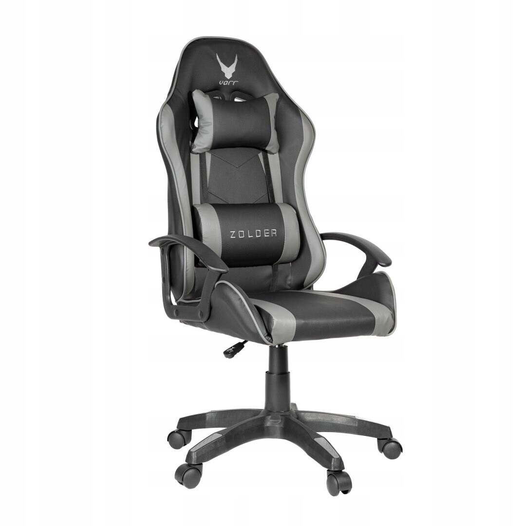 Varr Gaming Chair Herní Křeslo Zolder Gas Lift Two Pillows Grey+black [4