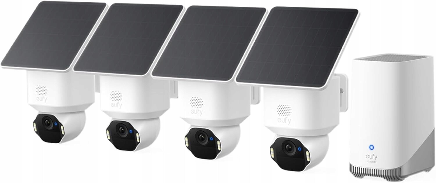 4x Venkovní Solární Monitorovací Kamera 4K Ai Otočná 360 eufy SoloCam E42