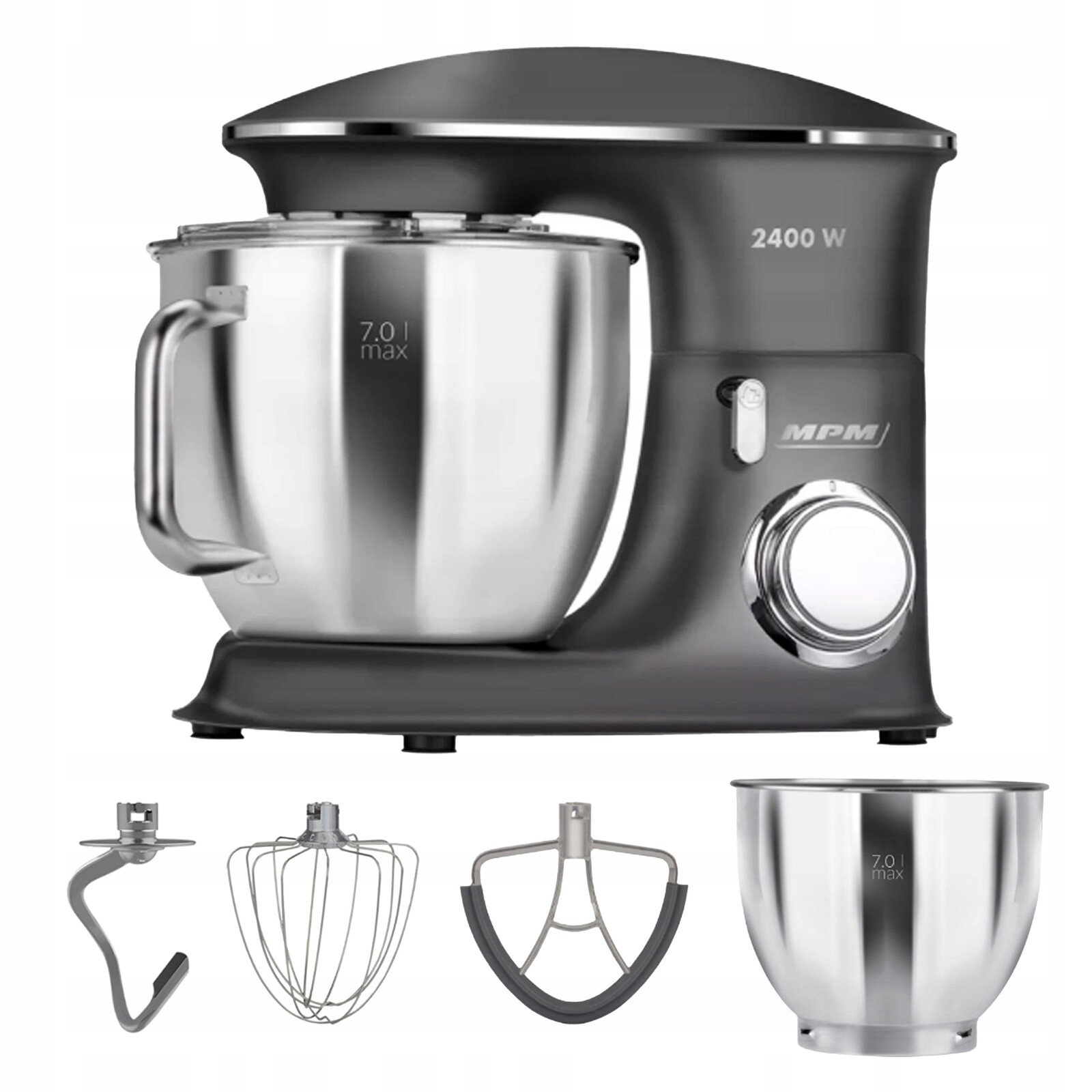 Multifunkční Kuchyňský Robot Planetární Mixér Mpm MRK-23 2400W 3V1 6,5L