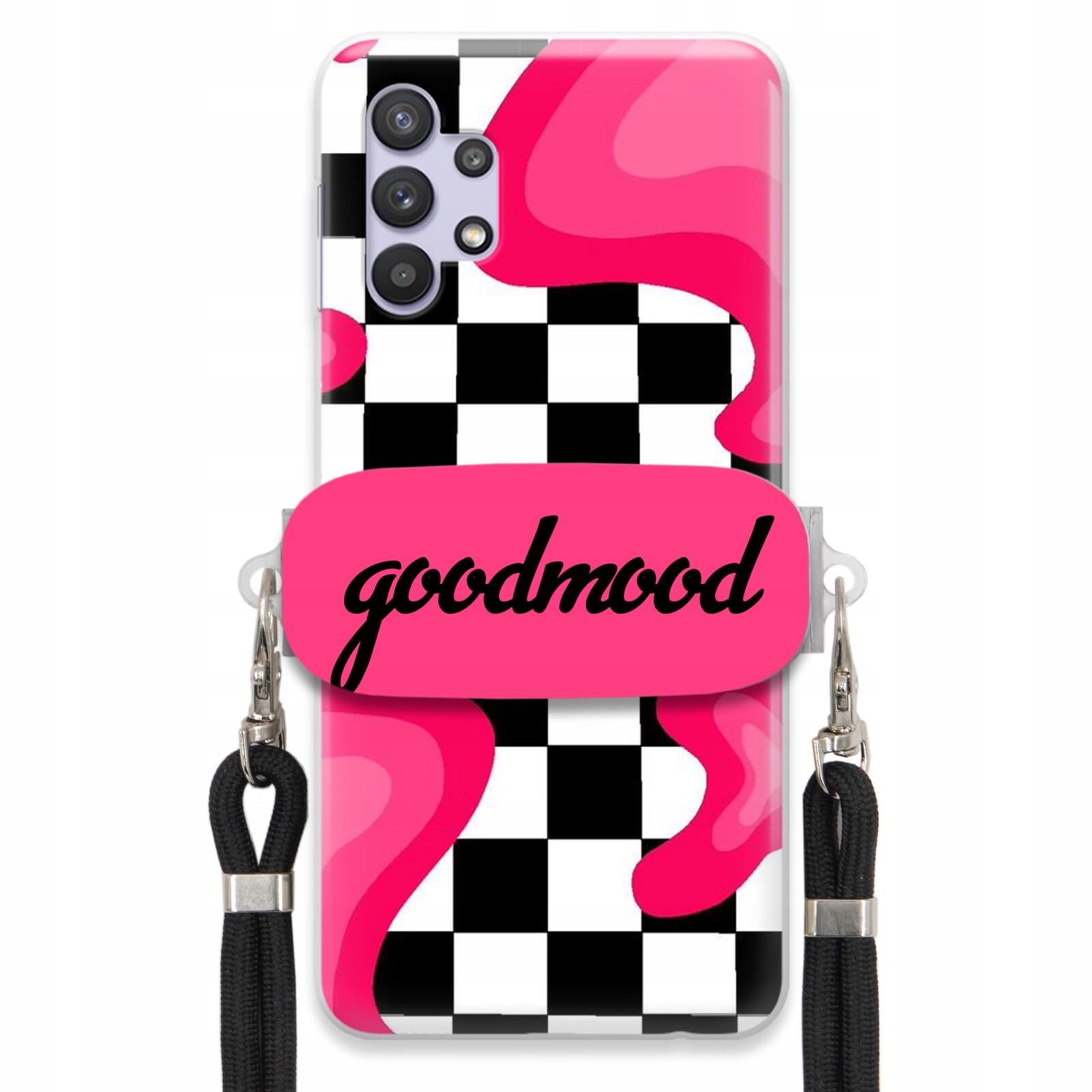 Pouzdro Pro Samsung A32 4G Sada Case Držák Na Vodítko Černá For Teen Splash