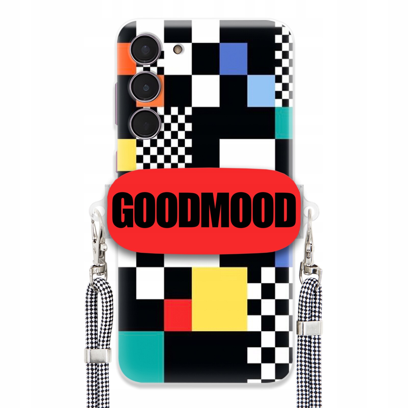 Pouzdro Pro Samsung S24 Plus Case Držák Na Vodítko Zebra Telefonu Pixelart MIX Wz