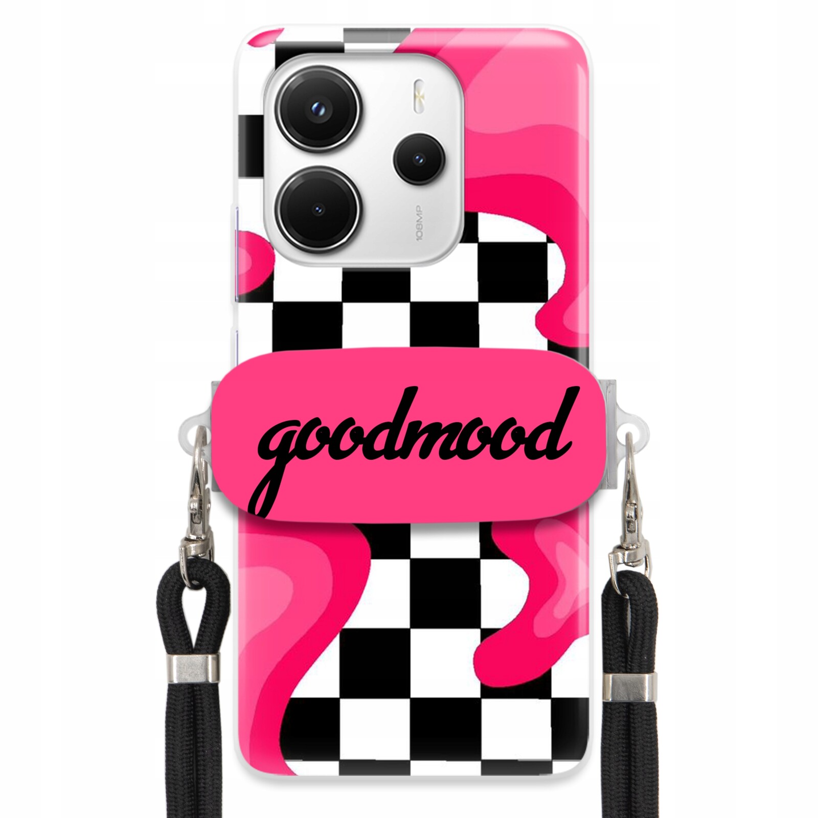 Pouzdro Pro Xiaomi Redmi Note 14 4G Sada Case Držák Na Vodítko Černá Splash