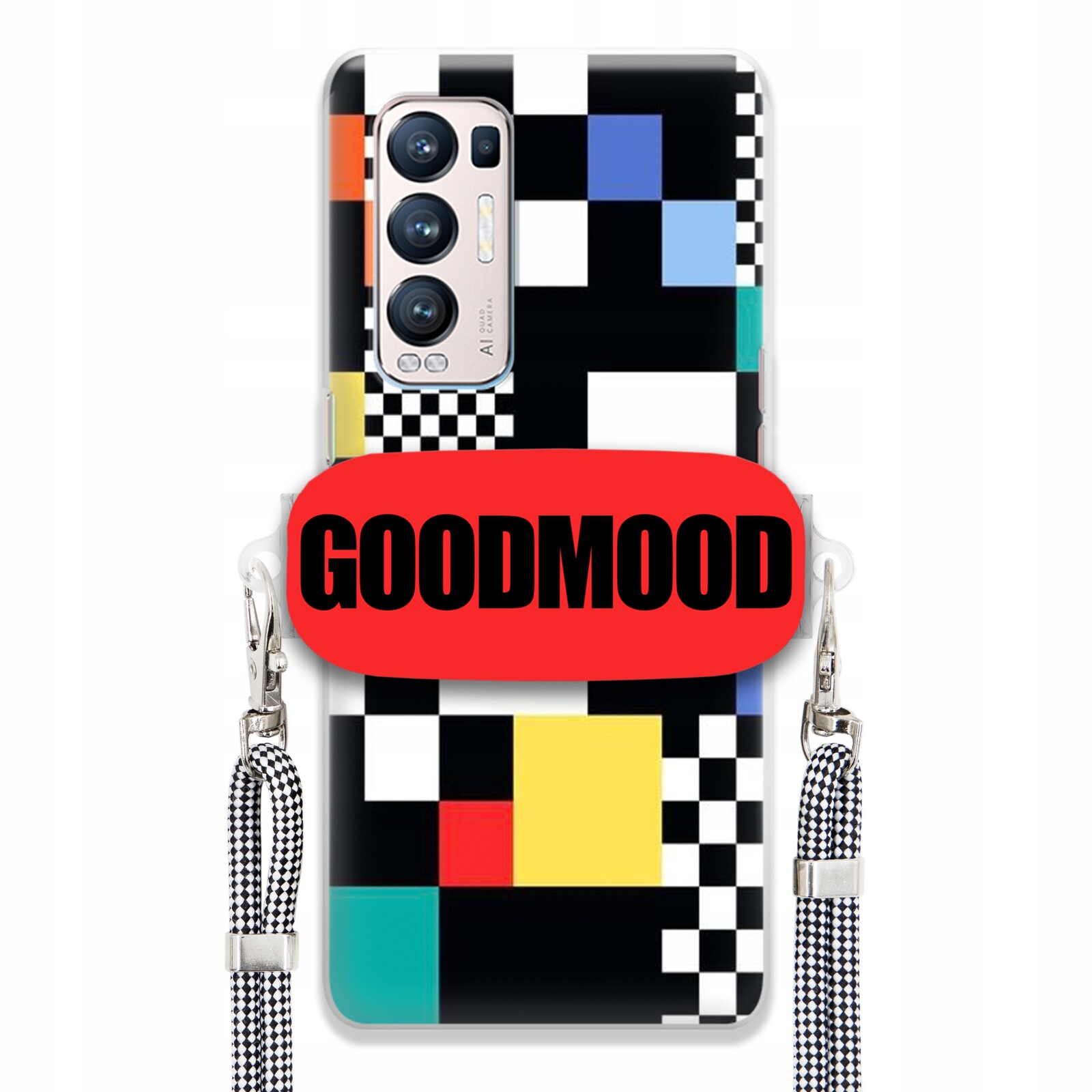 Pouzdro Pro Oppo Reno 5 Pro Plus 5G Case Držák Vodítka Zebra Pixelart MIX Vzorů