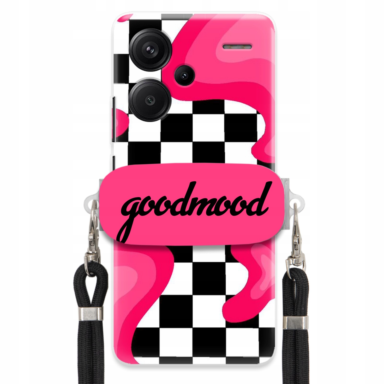 Pouzdro Pro Xiaomi Redmi Note 13 Pro Plus 5G Case Držák Vodítka Černý Splash