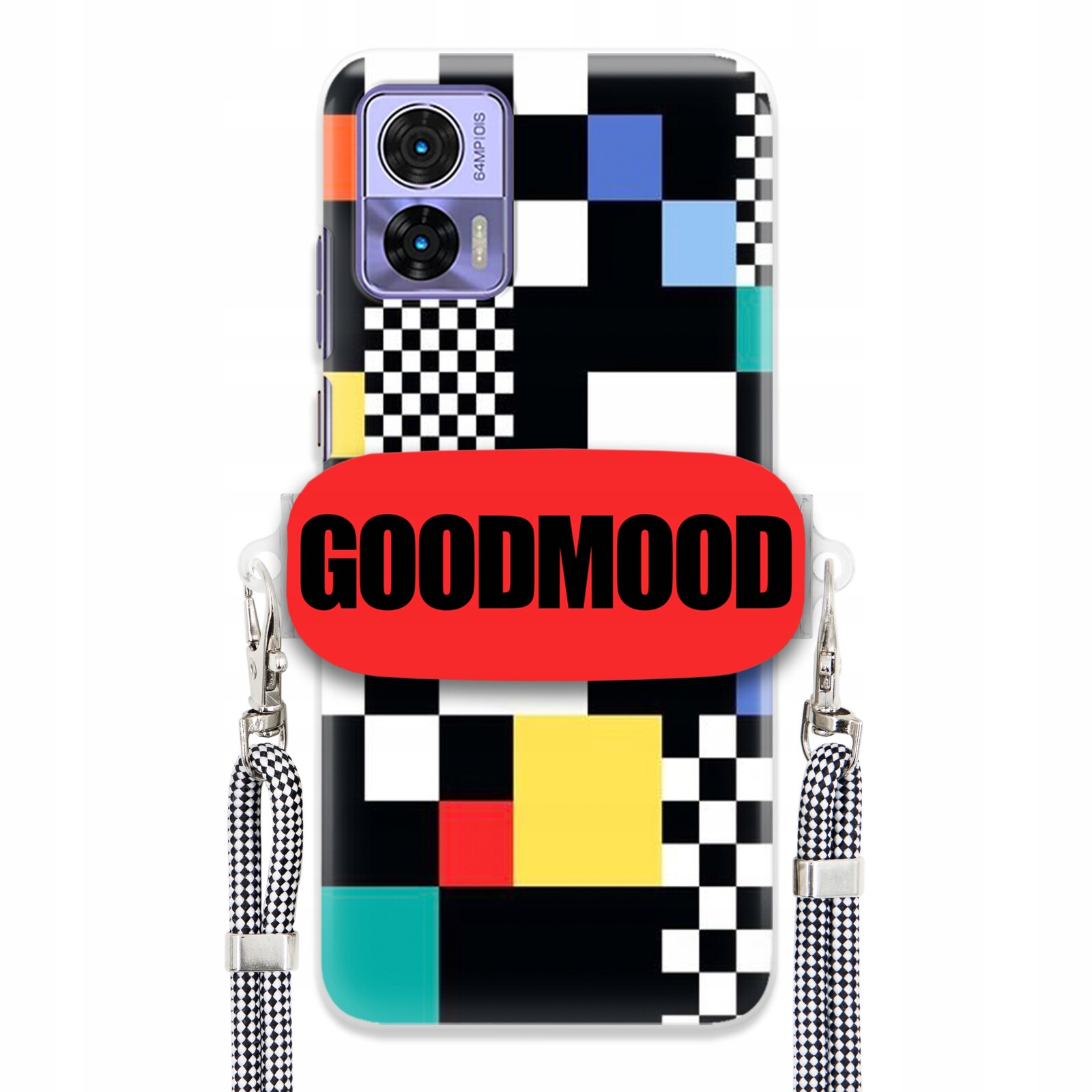 Pouzdro Pro Motorola Edge 30 Lite Case Držák Na Vodítko Zebra Telefonu Pixelart Wz